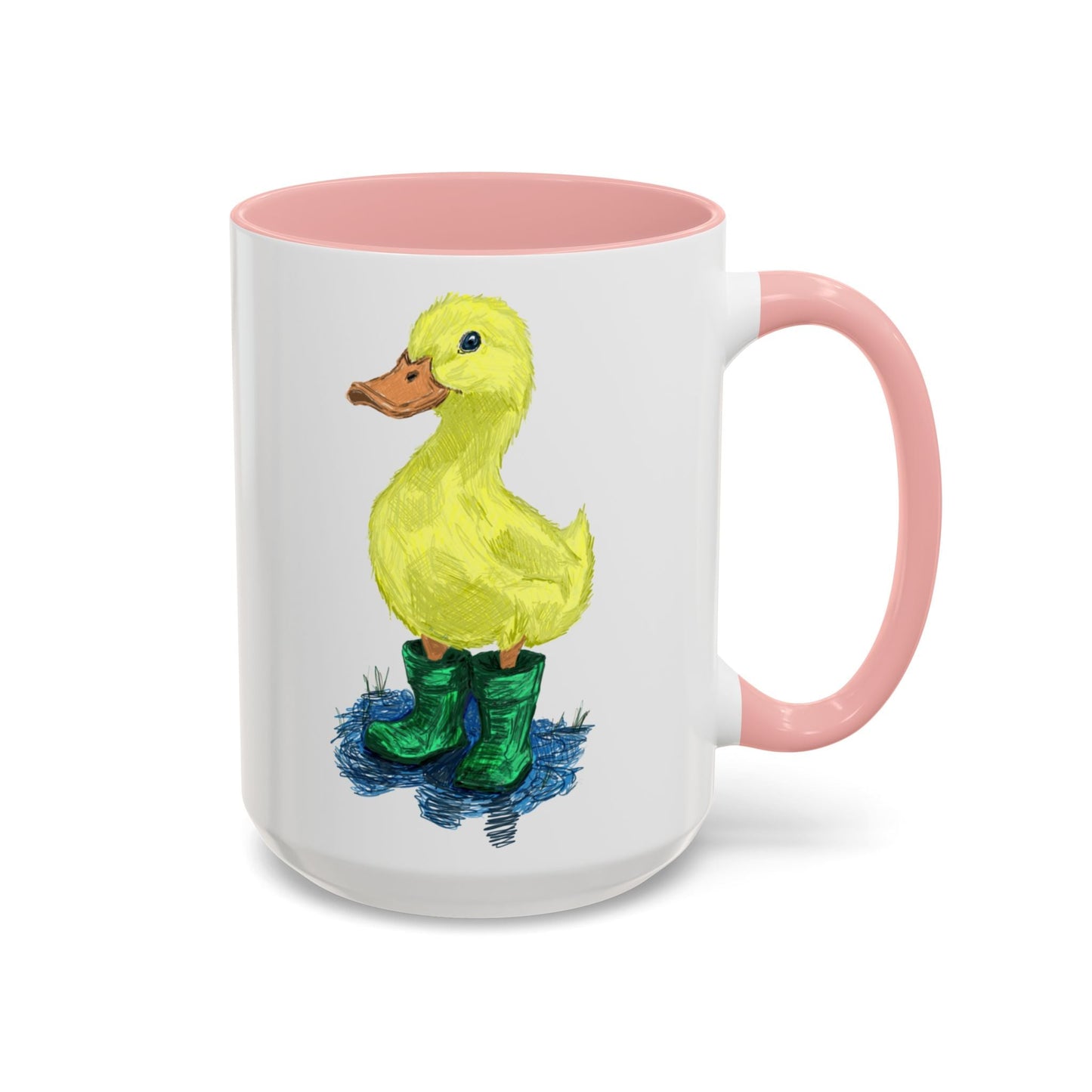 Farmhouse Duck Boots Accent Coffee Mug - 11 oz & 15 oz - Blue Cava