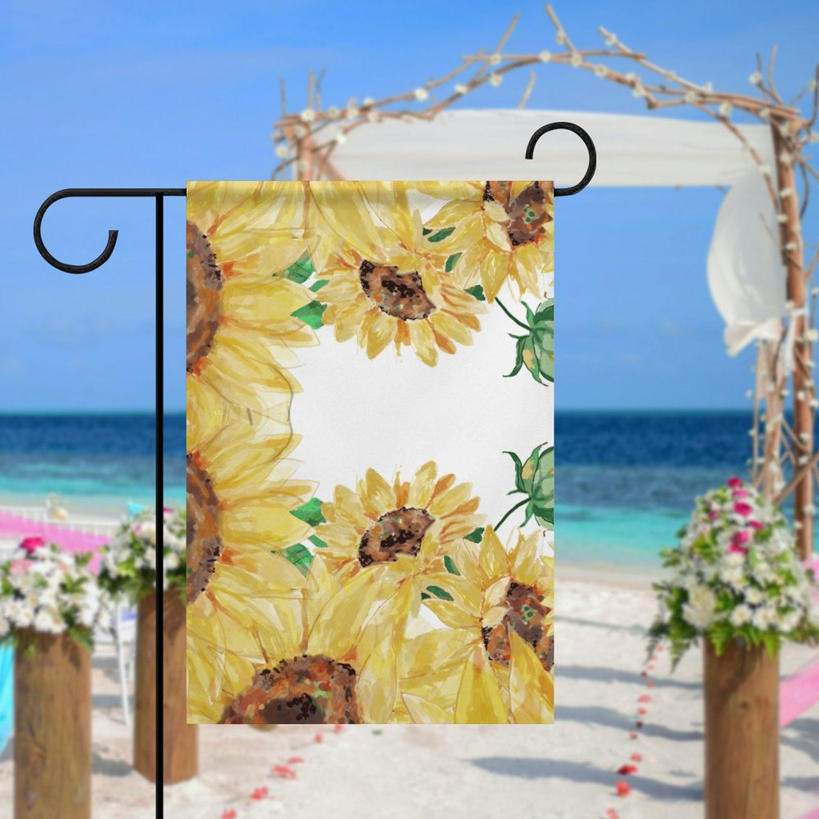 Garden Flag (2 Pics on 2 Sides) - 12"x18" - Blue Cava