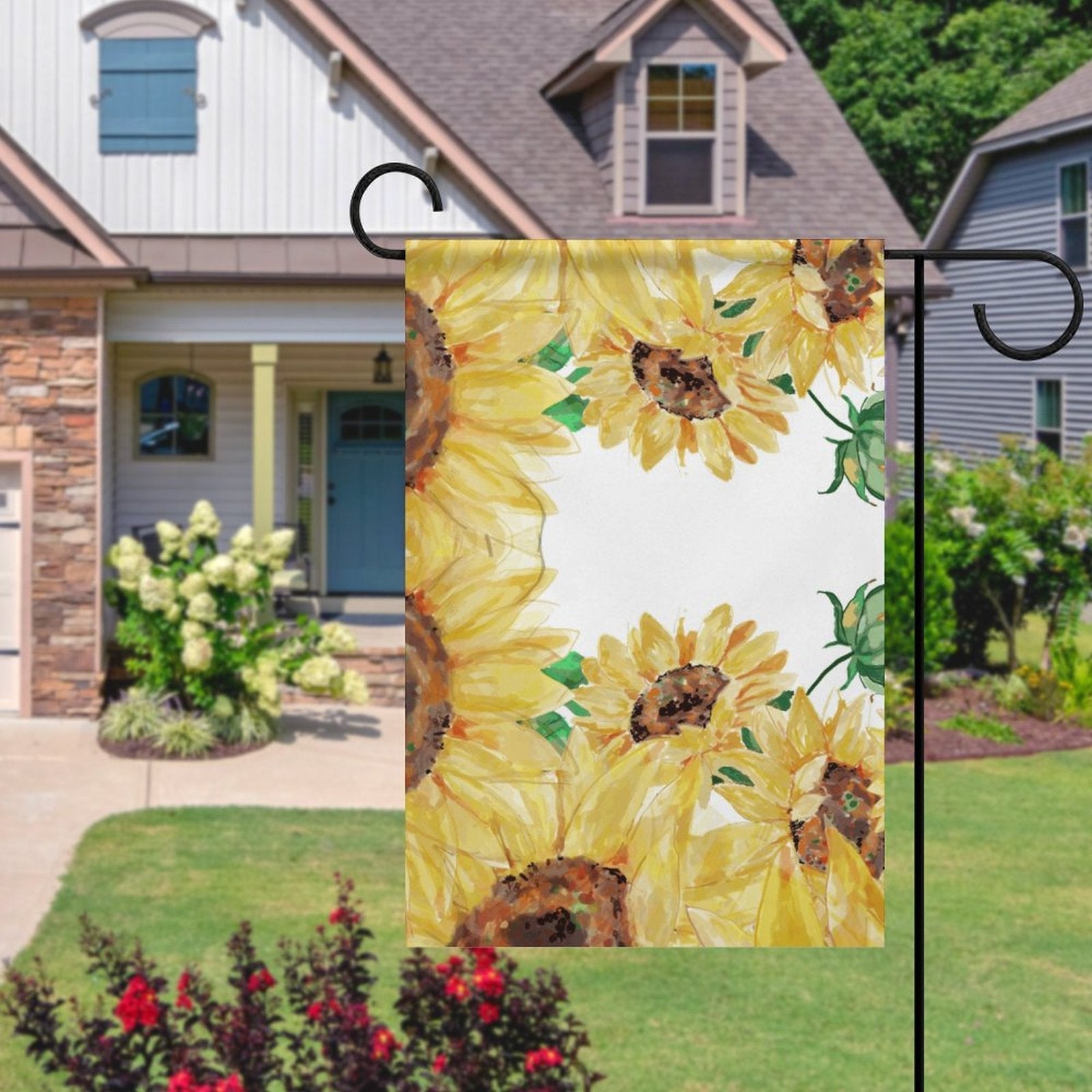 Garden Flag (2 Pics on 2 Sides) - 12"x18" - Blue Cava