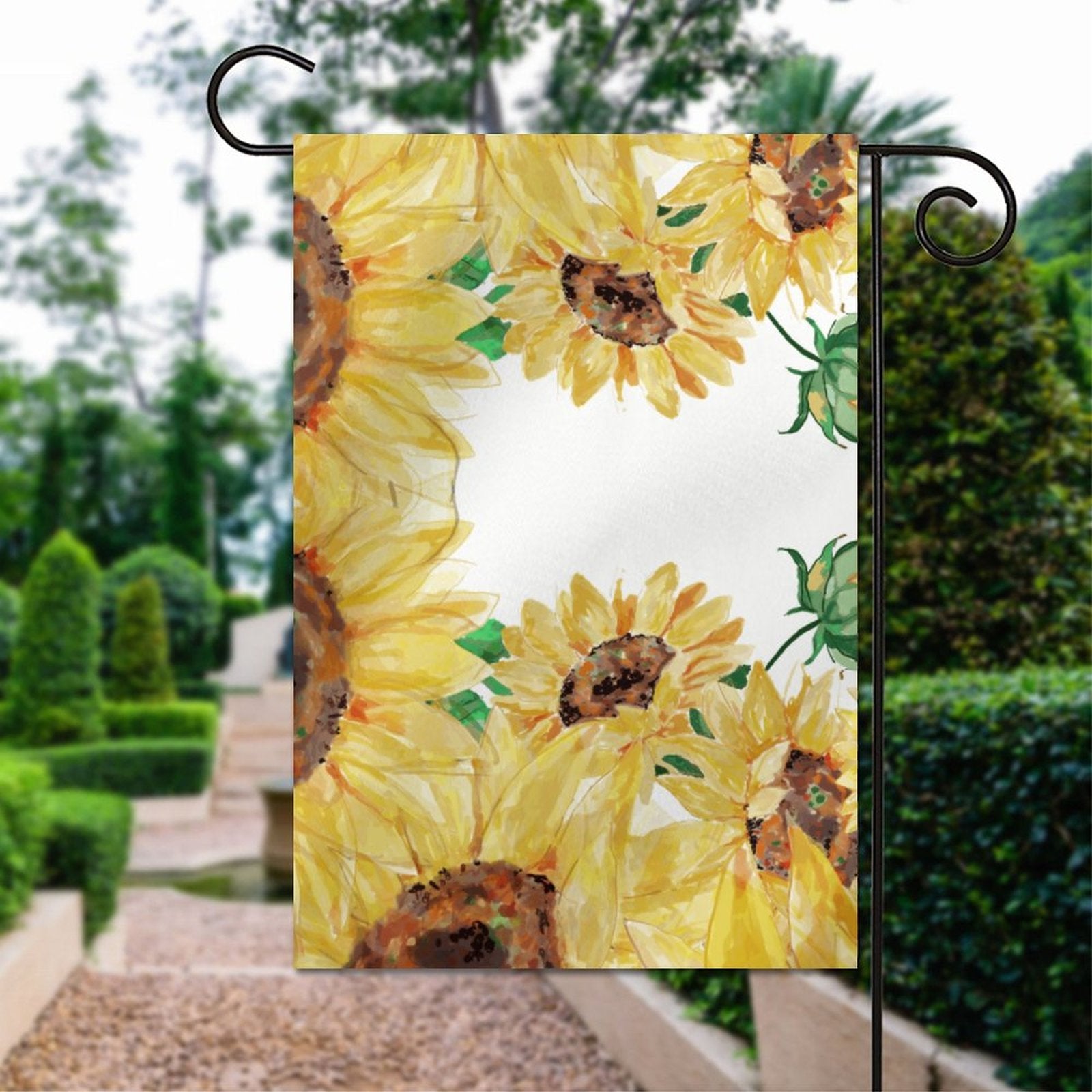 Garden Flag (2 Pics on 2 Sides) - 12"x18" - Blue Cava