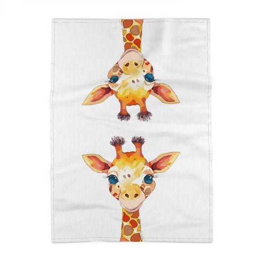 Giraffe Tea Towel - Blue Cava