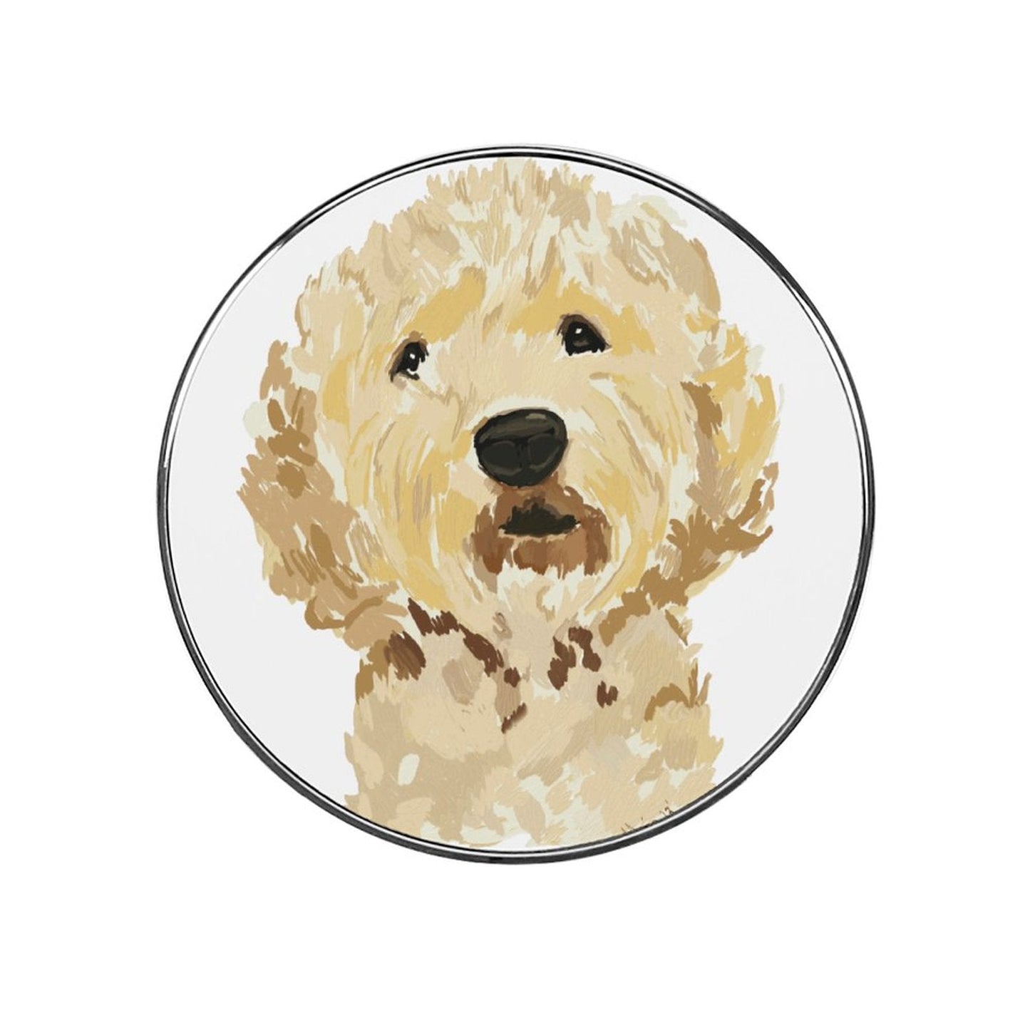 GoldenDoodle Cute Fridge Magnets - Blue Cava