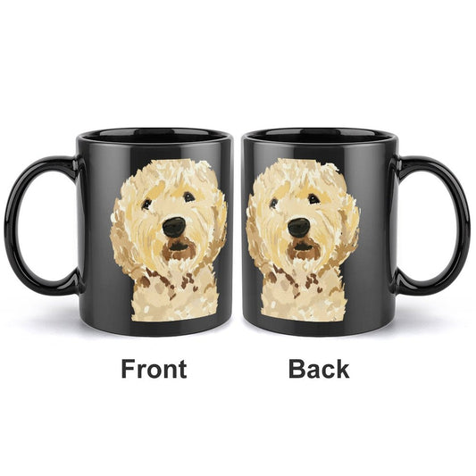 GoldenDoodle Personalized Photo Coffee Mug - Blue Cava