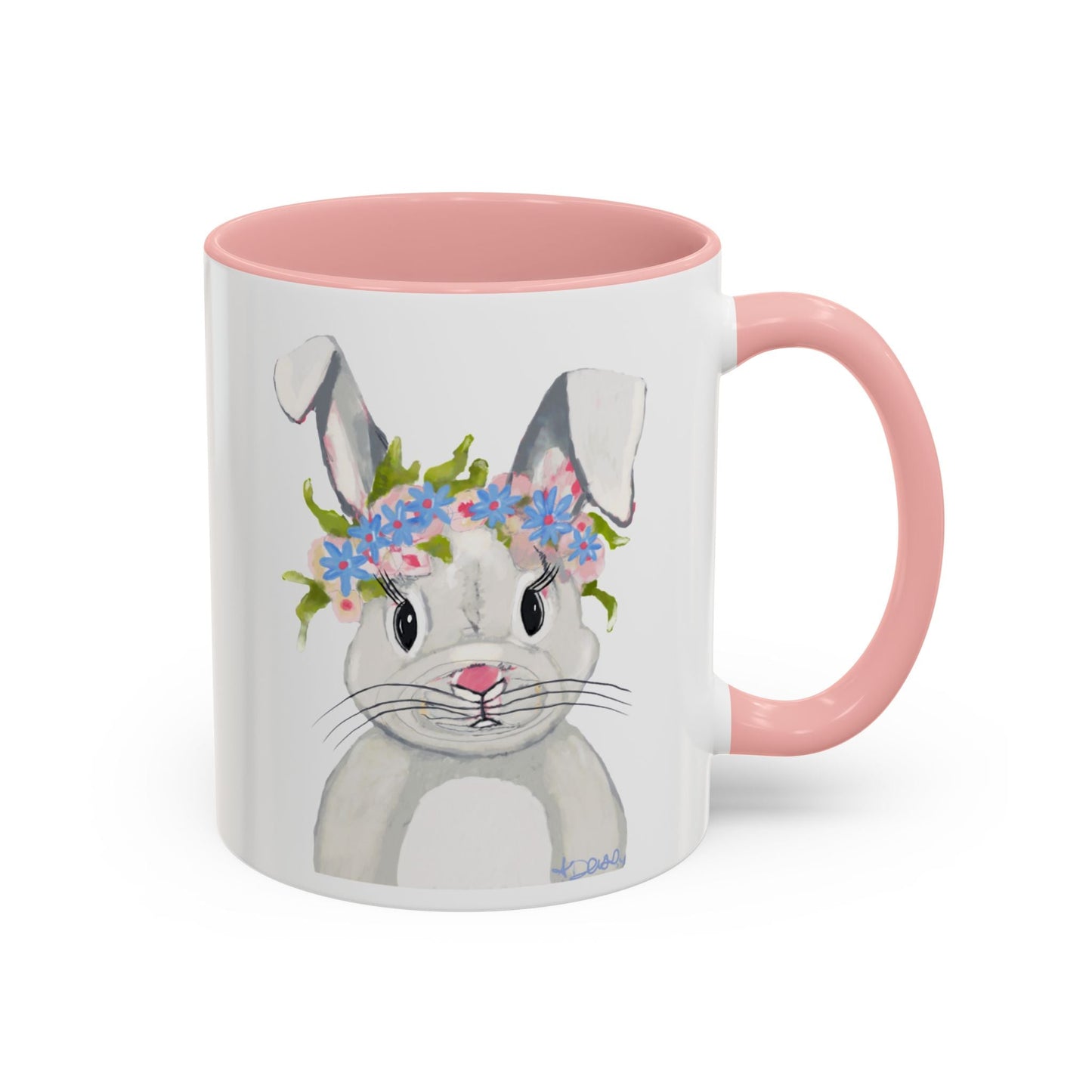 Hops A Lot Bunny Coffee Mug (11oz & 15oz) - Blue Cava