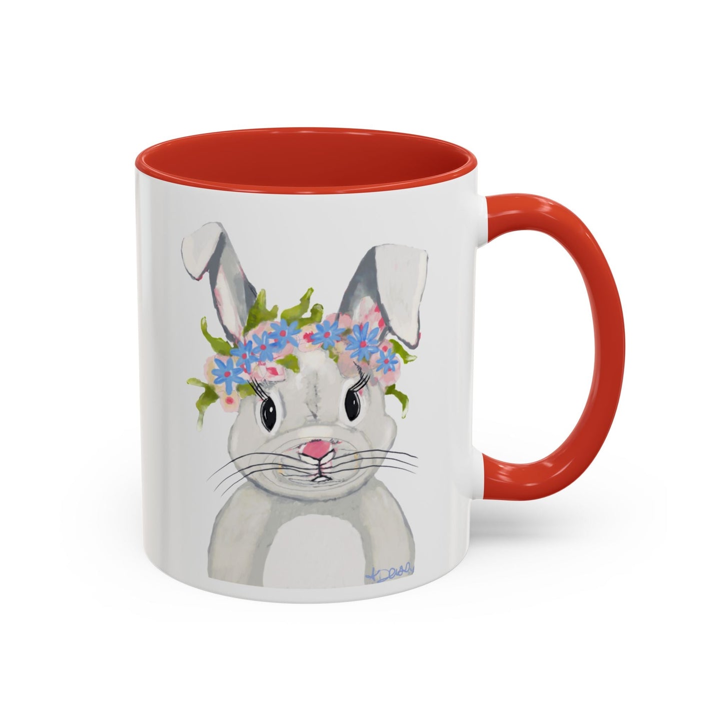 Hops A Lot Bunny Coffee Mug (11oz & 15oz) - Blue Cava