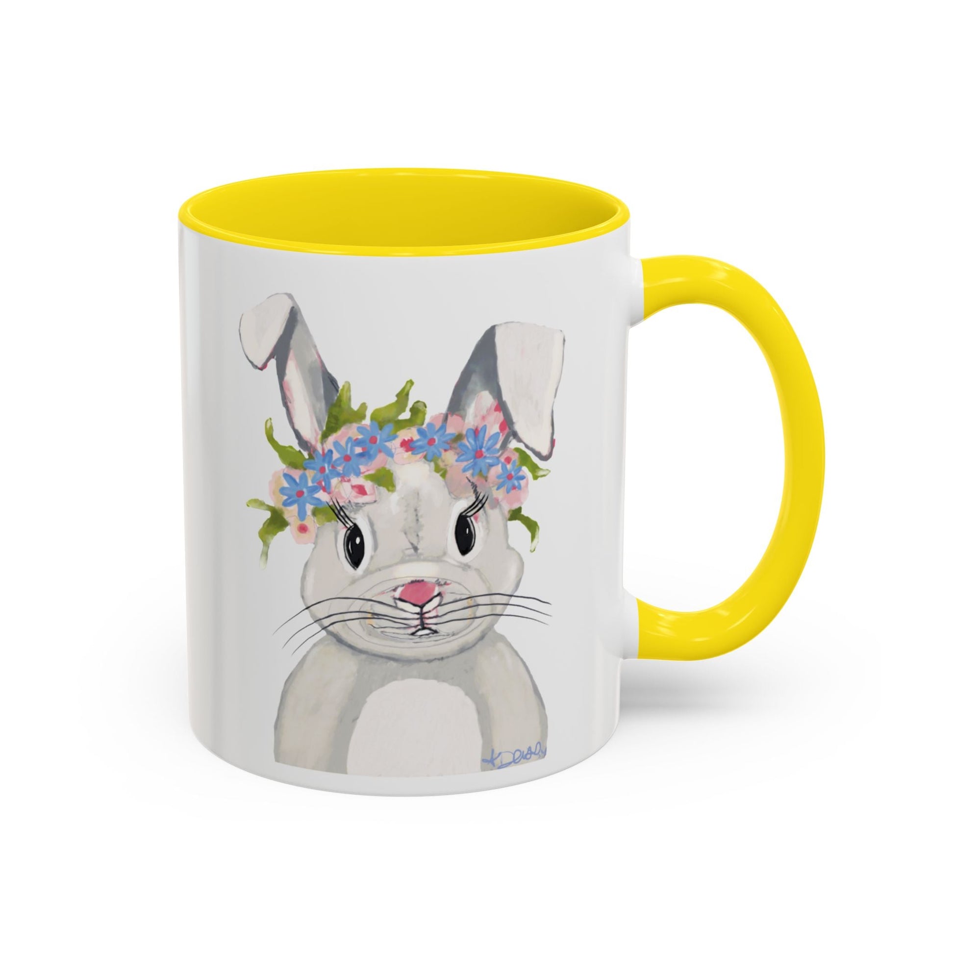 Hops A Lot Bunny Two Tone Ceramic Mug 11oz & 15oz - Blue Cava