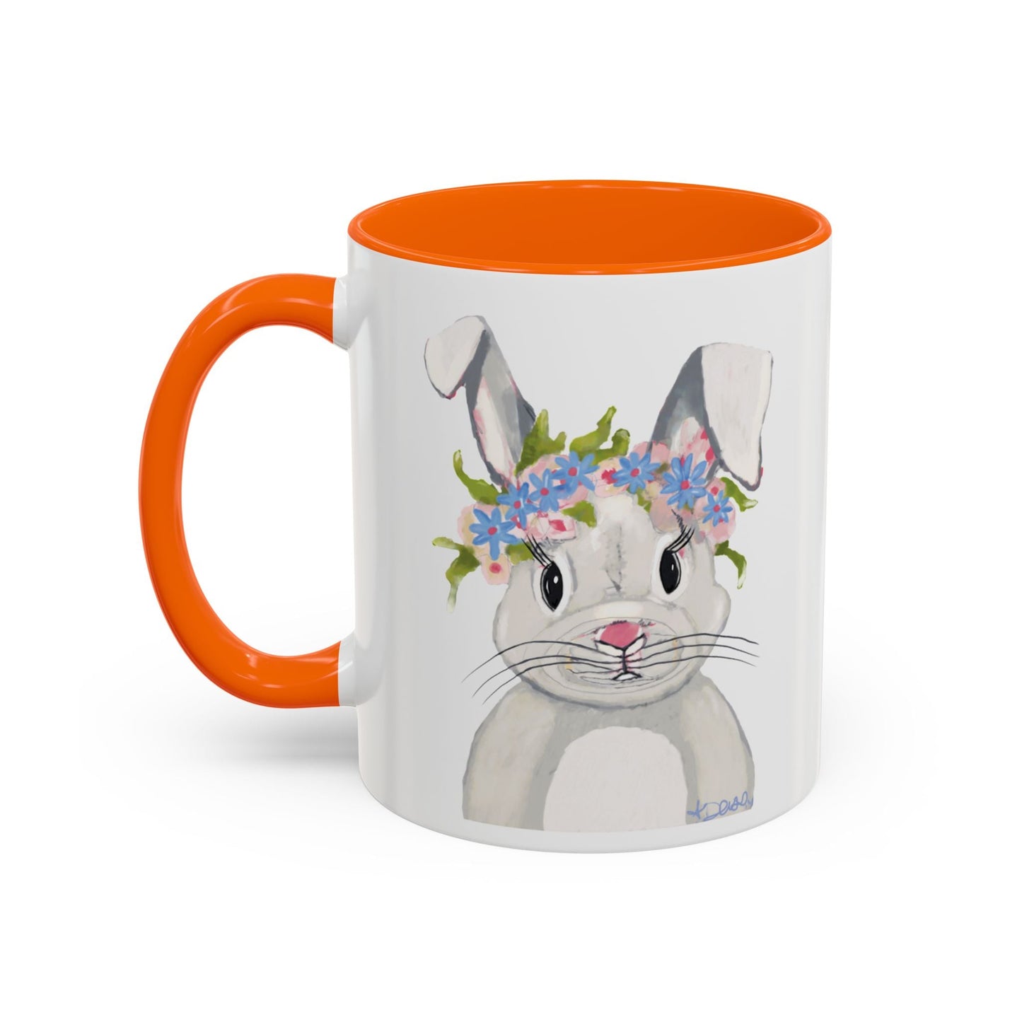 Hops A Lot Bunny Two Tone Ceramic Mug 11oz & 15oz - Blue Cava