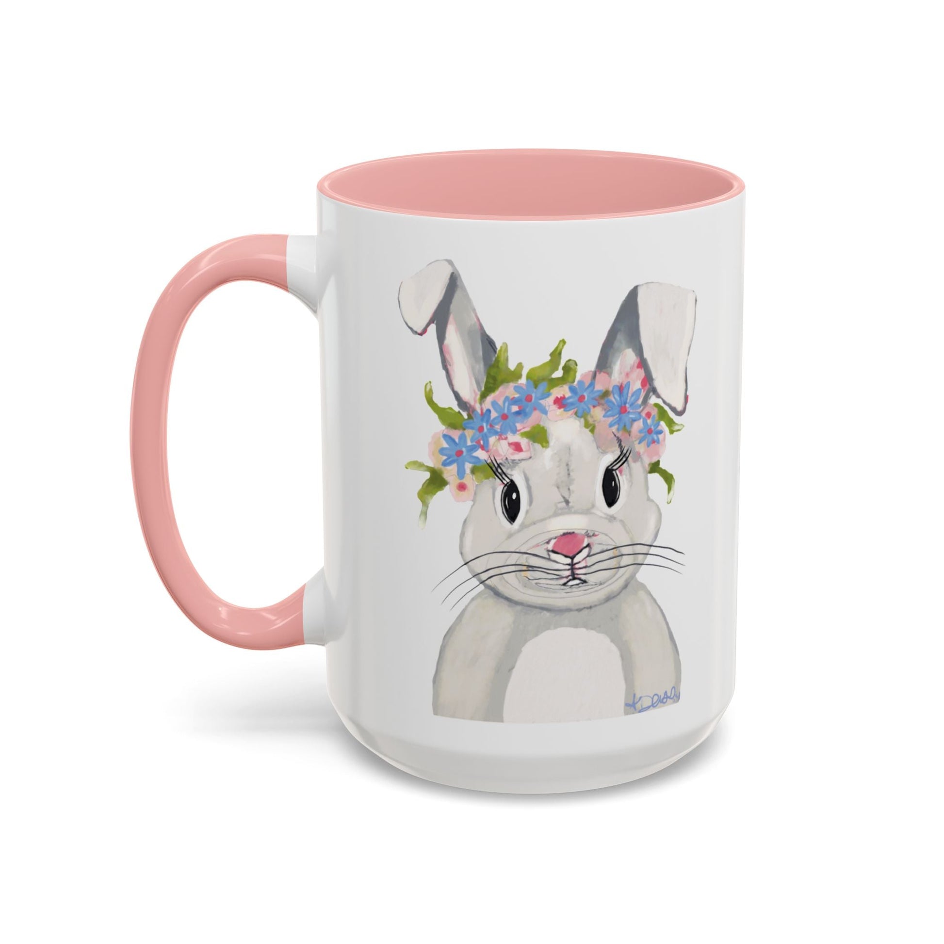 Hops A Lot Bunny Two Tone Ceramic Mug 11oz & 15oz - Blue Cava