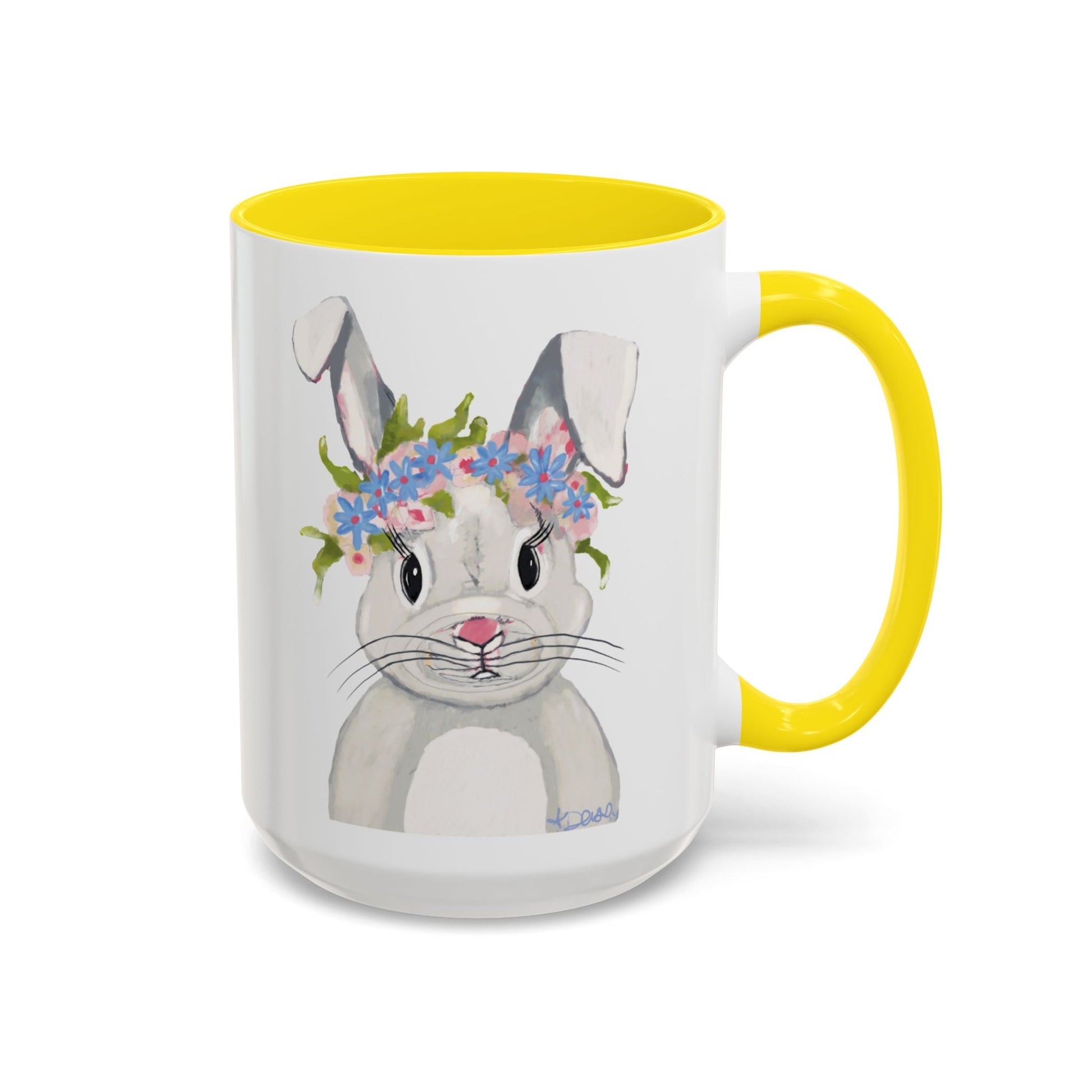 Hops A Lot Bunny Two Tone Ceramic Mug 11oz & 15oz - Blue Cava