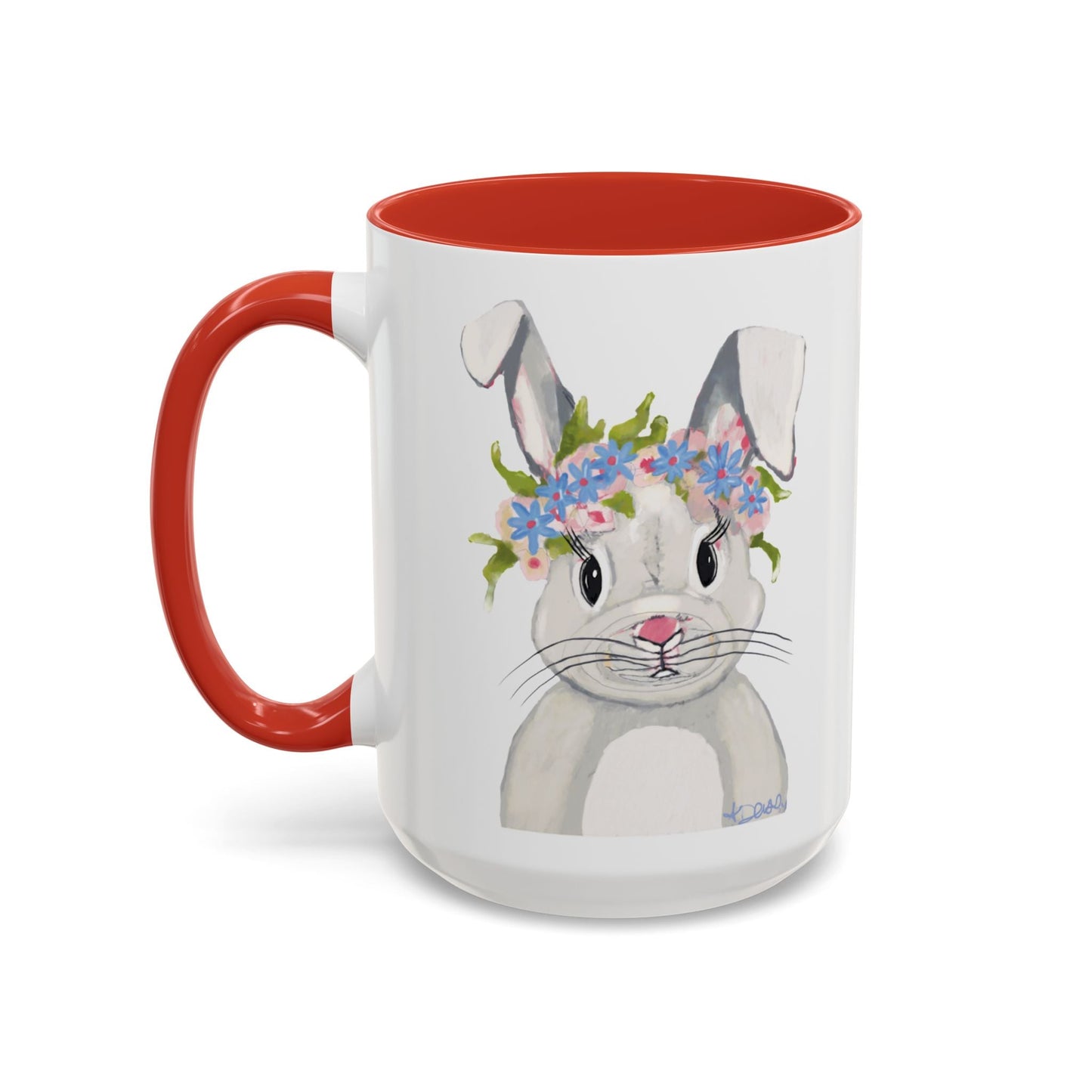 Hops A Lot Bunny Two Tone Ceramic Mug 11oz & 15oz - Blue Cava