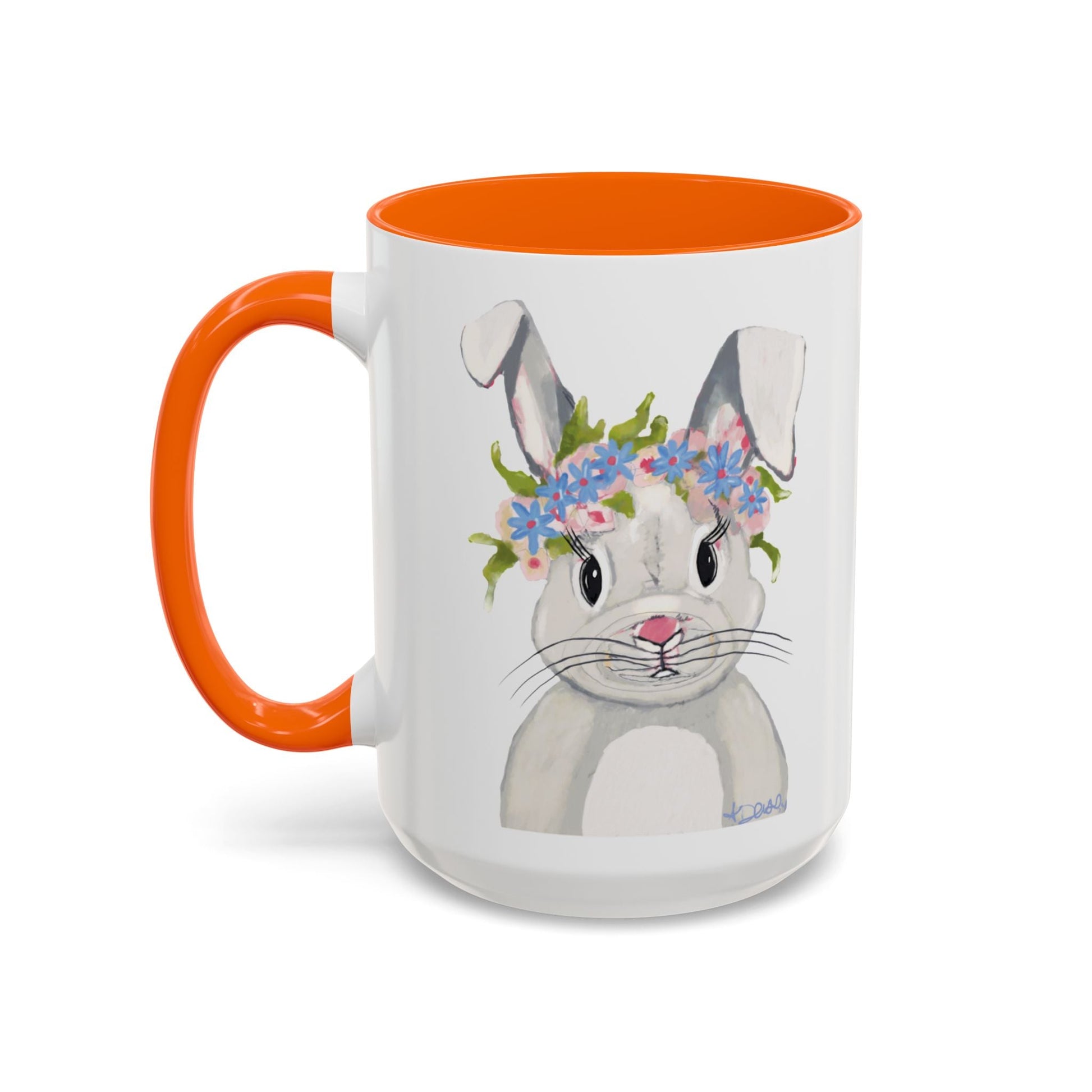 Hops A Lot Bunny Two Tone Ceramic Mug 11oz & 15oz - Blue Cava