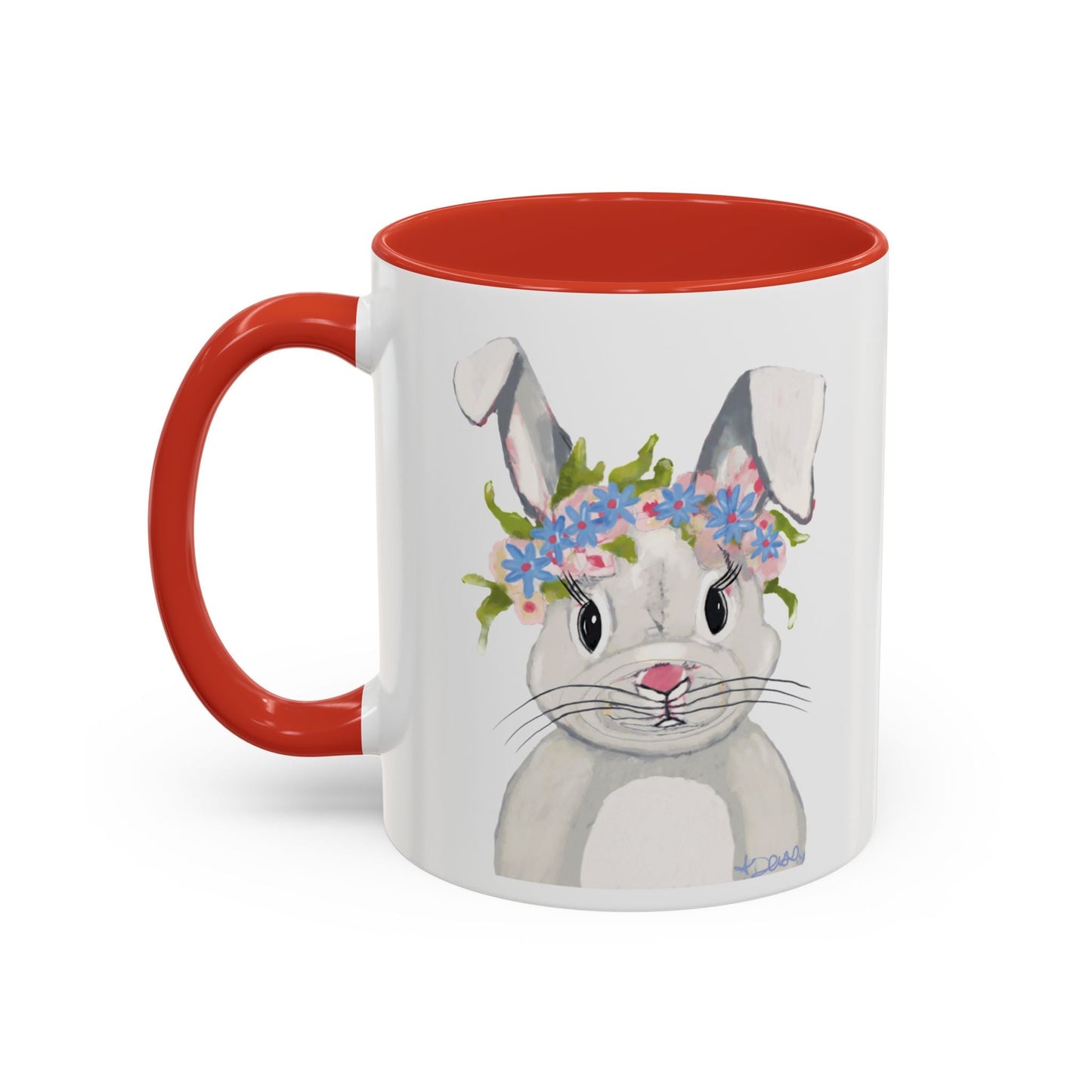 Hops A Lot Bunny Two Tone Ceramic Mug 11oz & 15oz - Blue Cava