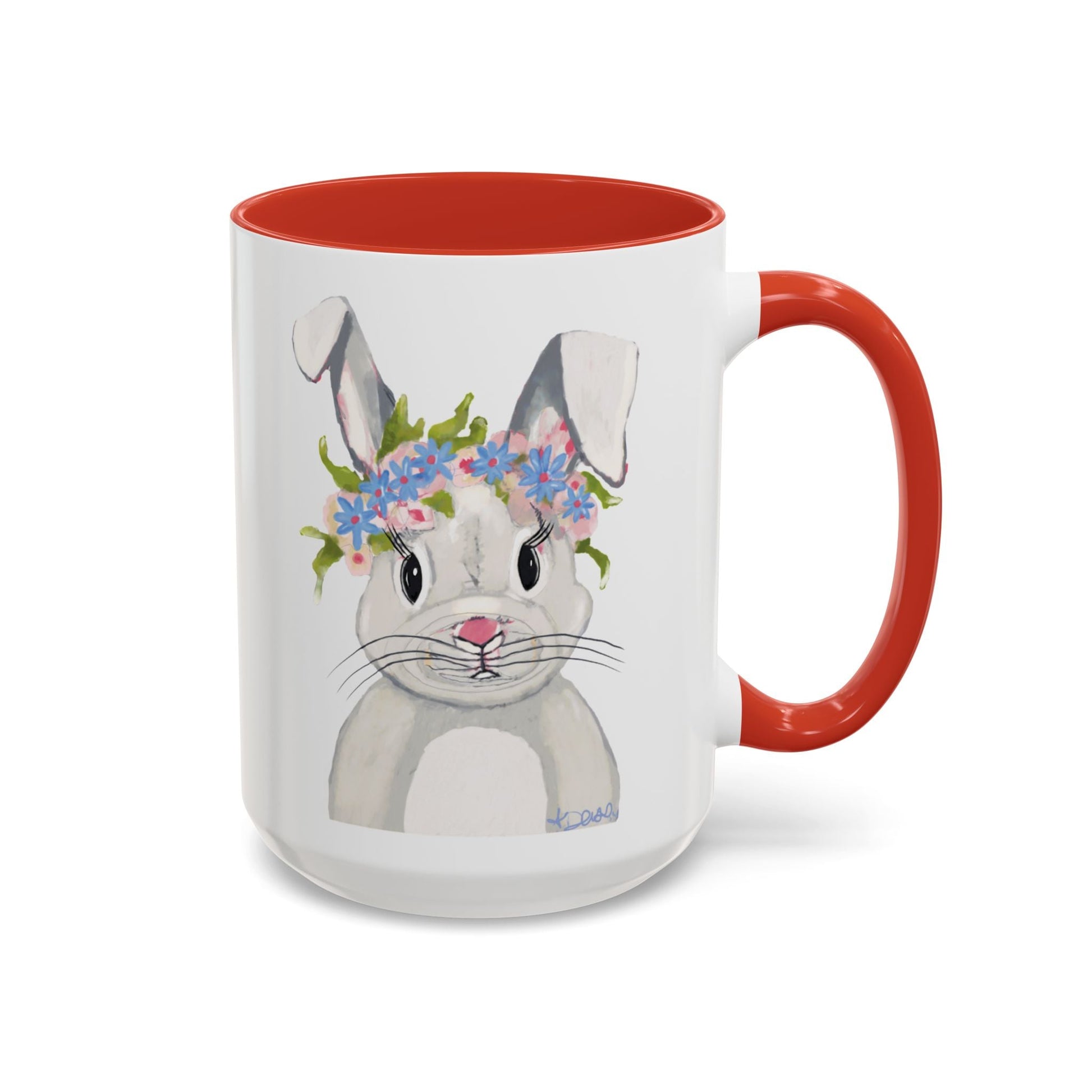 Hops A Lot Bunny Two Tone Ceramic Mug 11oz & 15oz - Blue Cava