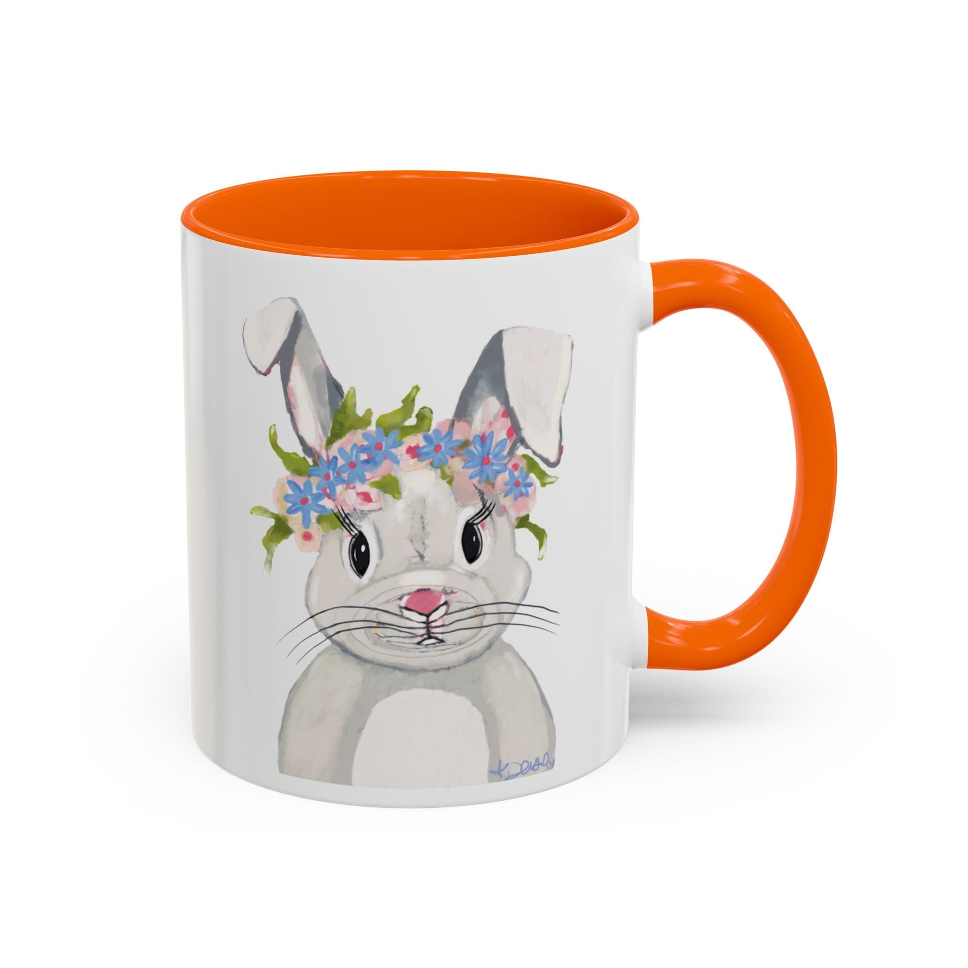 Hops A Lot Bunny Two Tone Ceramic Mug 11oz & 15oz - Blue Cava