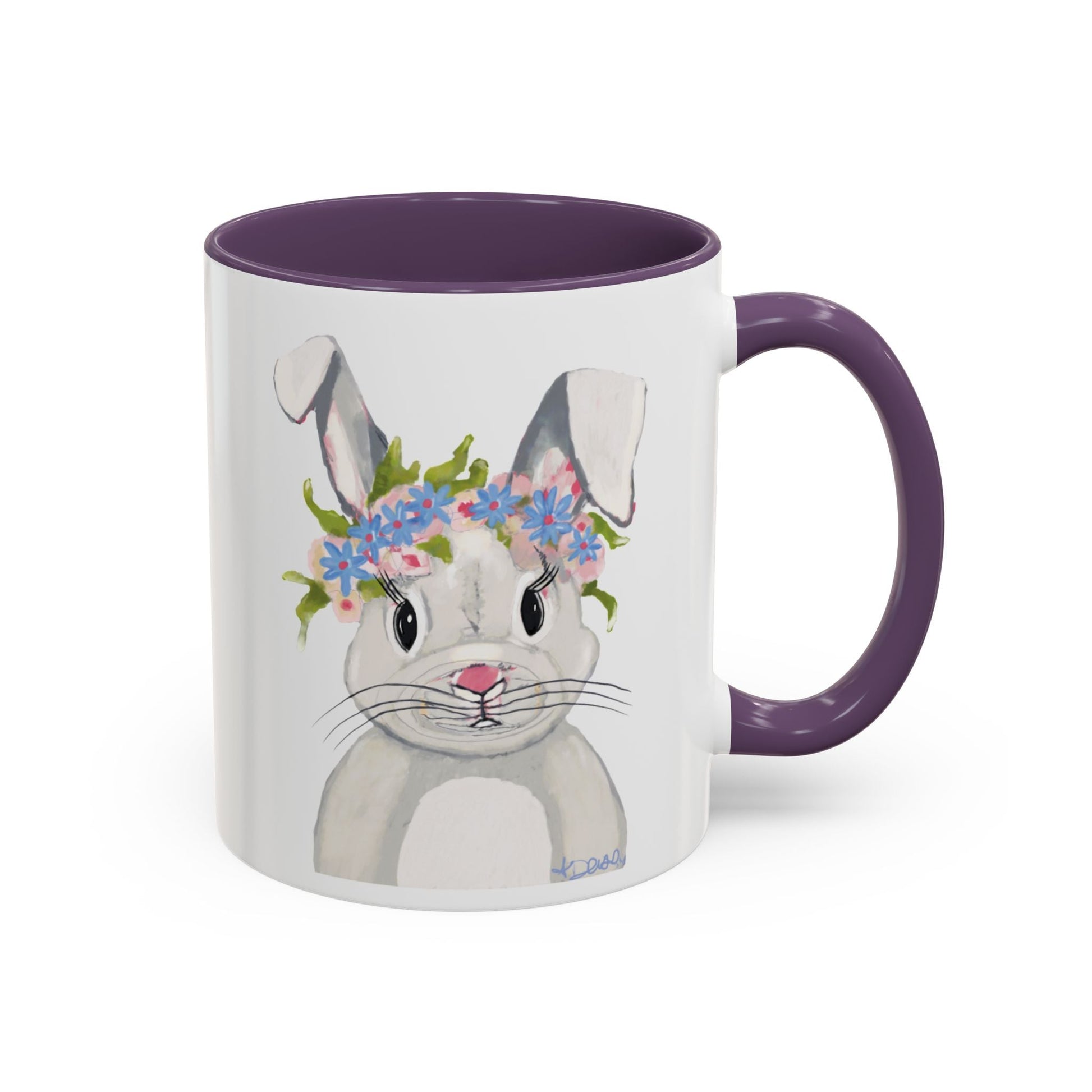 Hops A Lot Bunny Two Tone Ceramic Mug 11oz & 15oz - Blue Cava