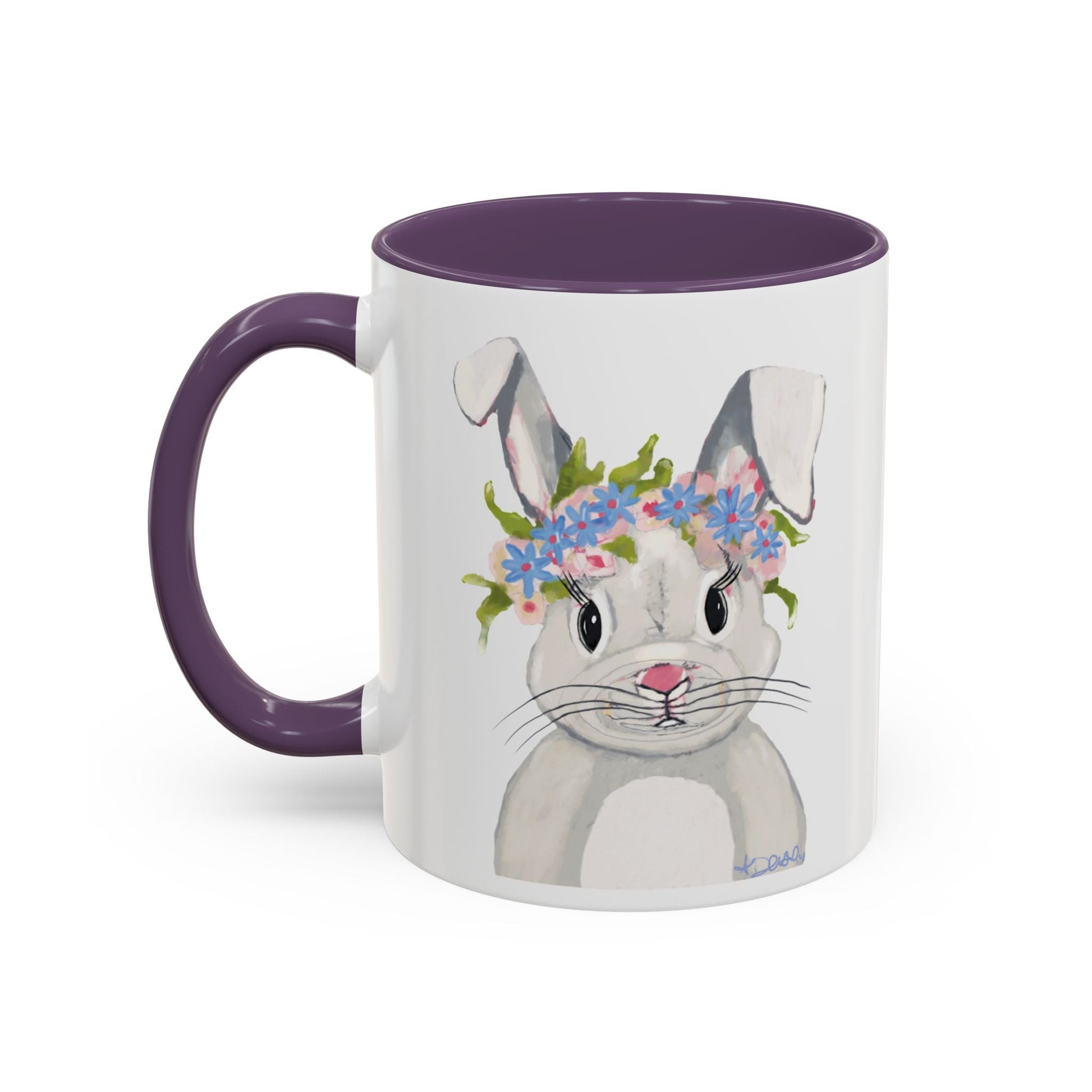 Hops A Lot Bunny Two Tone Ceramic Mug 11oz & 15oz - Blue Cava