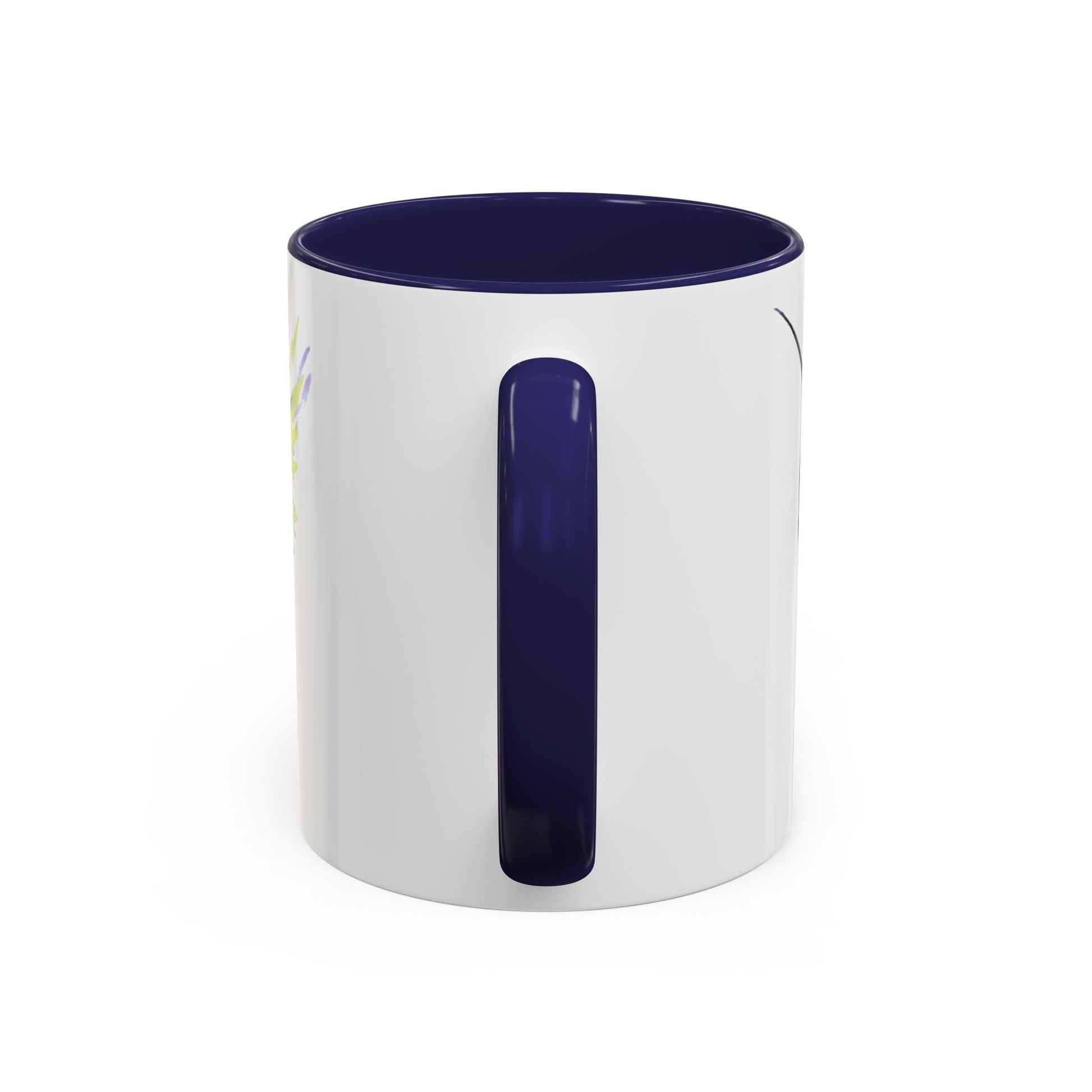 Hummingbird Two Tone Ceramic Mug (11oz & 15oz) - Blue Cava