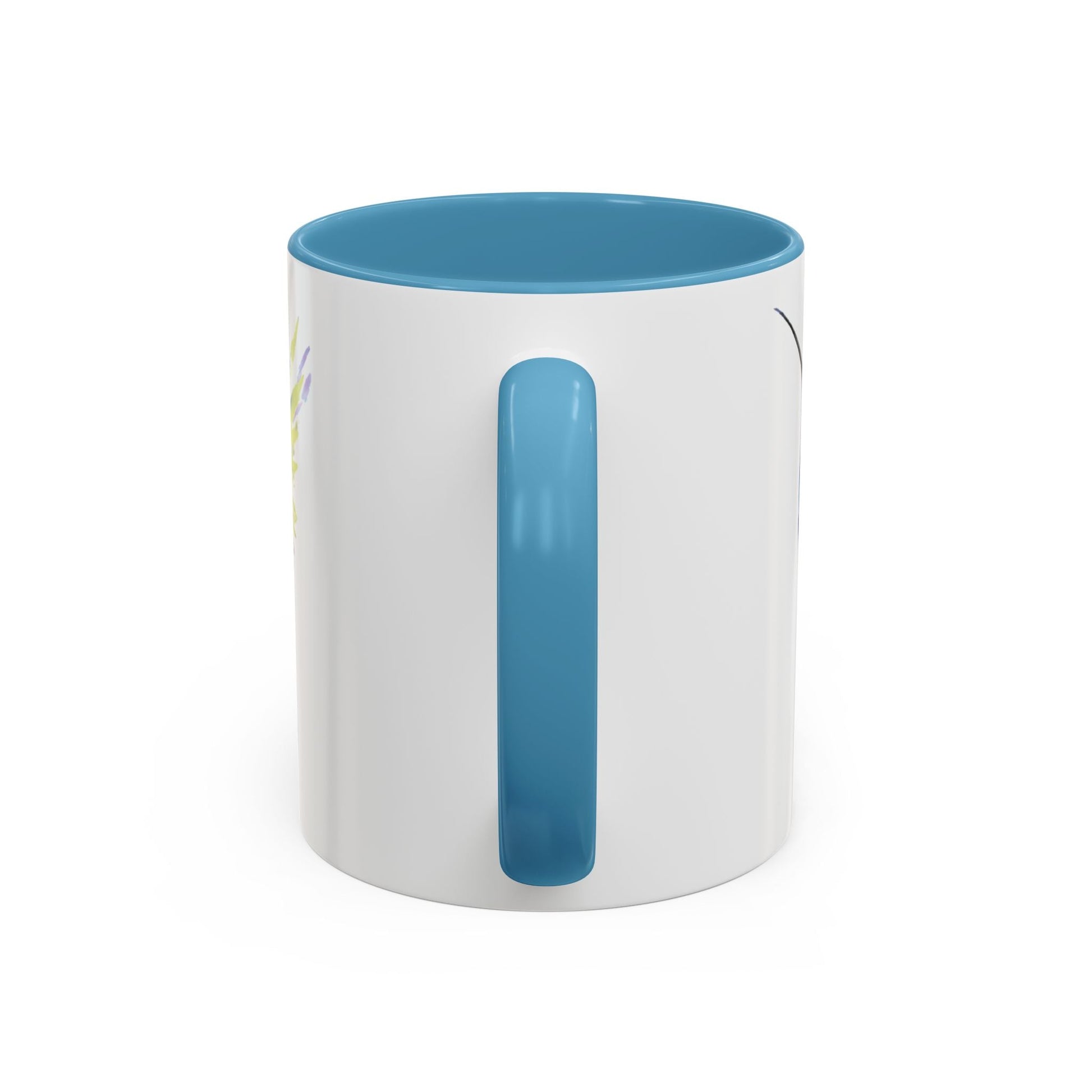 Hummingbird Two Tone Ceramic Mug (11oz & 15oz) - Blue Cava