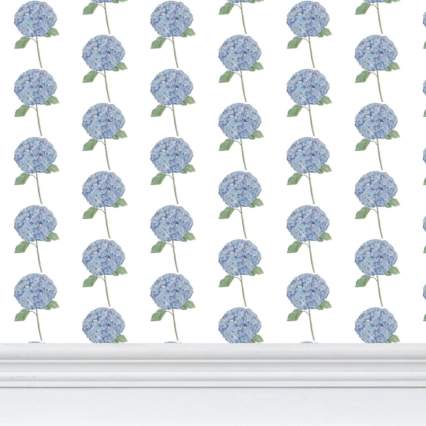 Hydrangea Wallpaper - Blue Cava