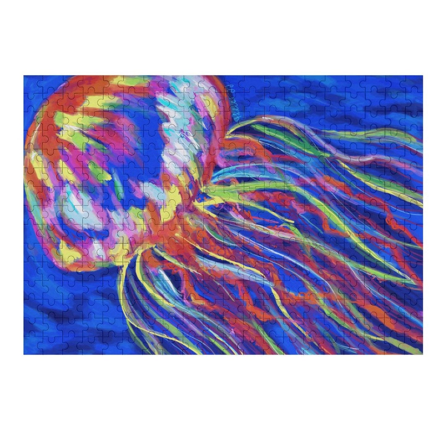 Jellyfish Puzzle - Blue Cava