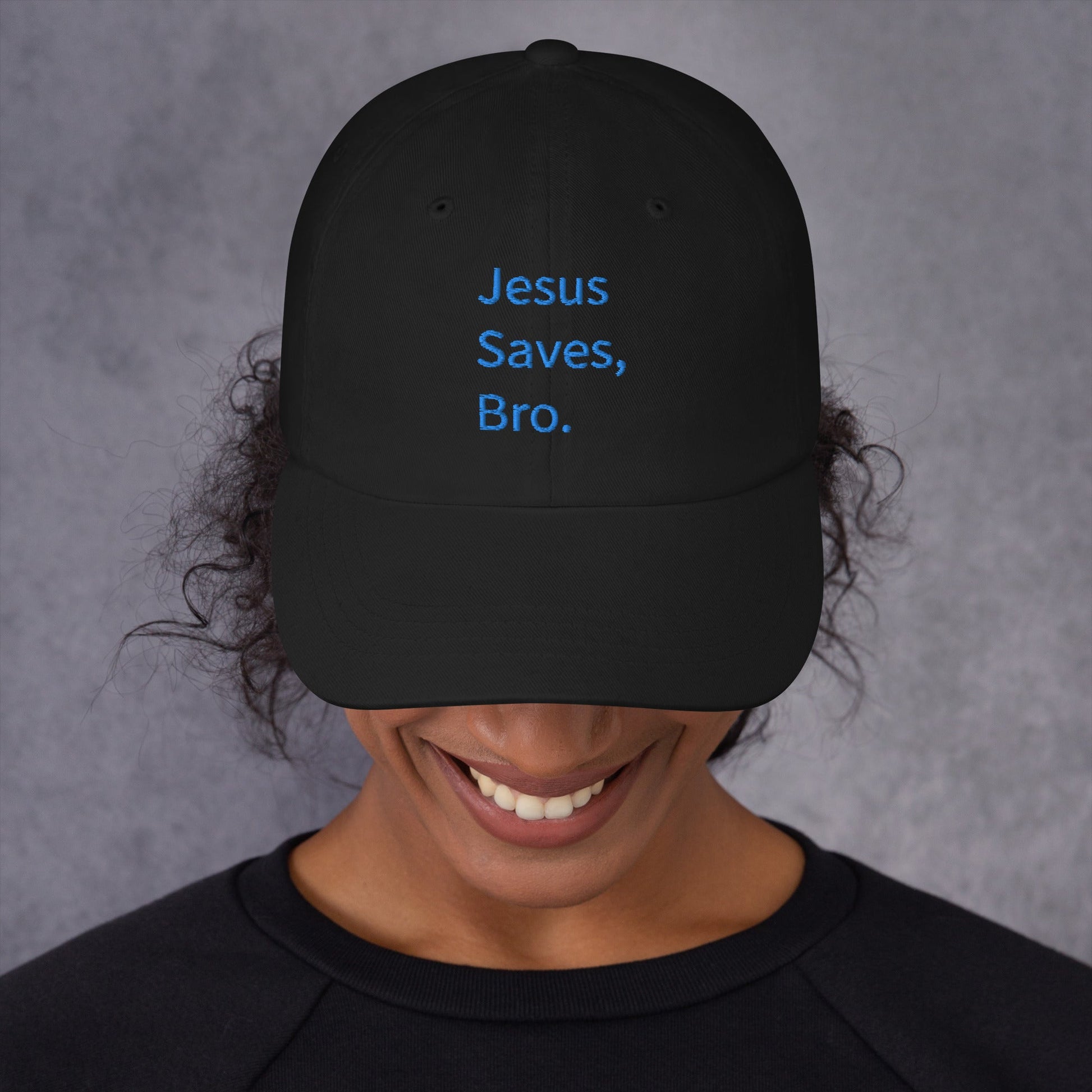 Jesus Saves, Bro Hat - Blue Cava