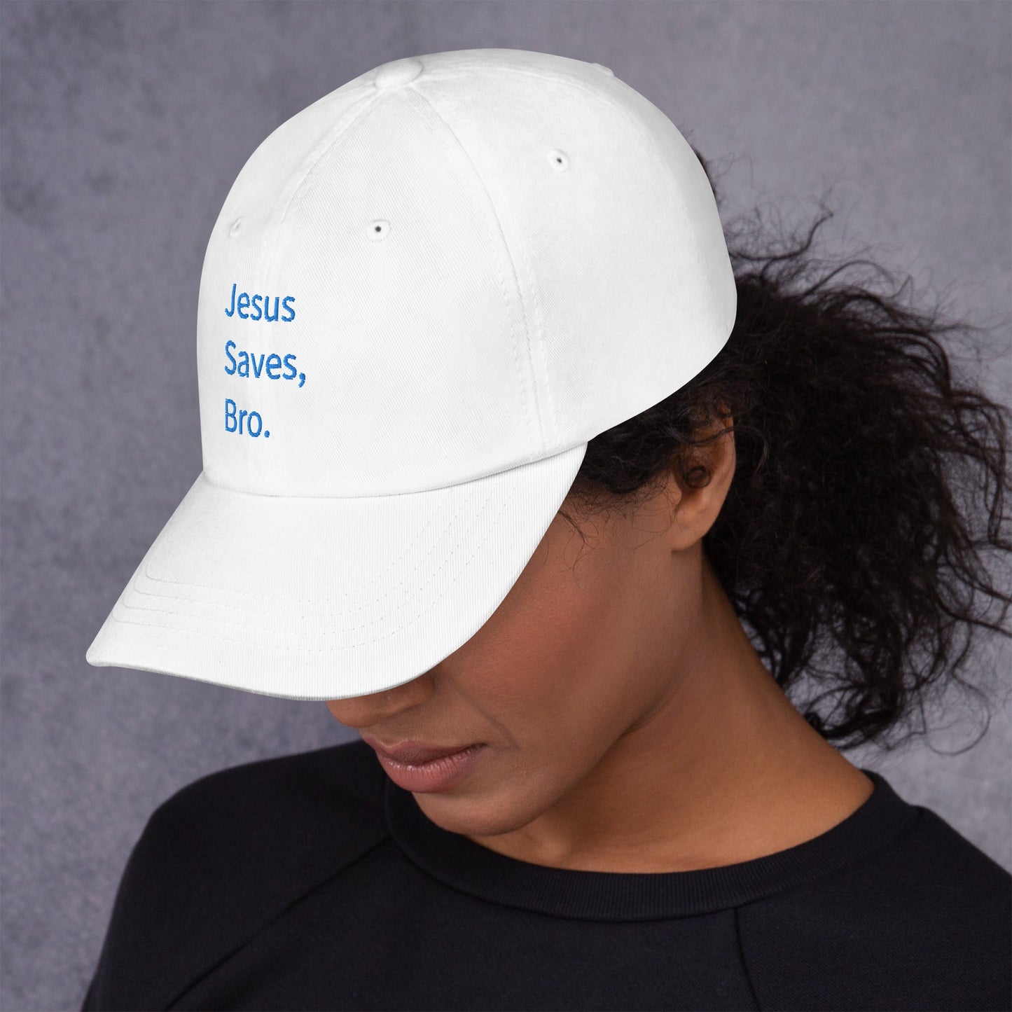 Jesus Saves, Bro Hat - Blue Cava