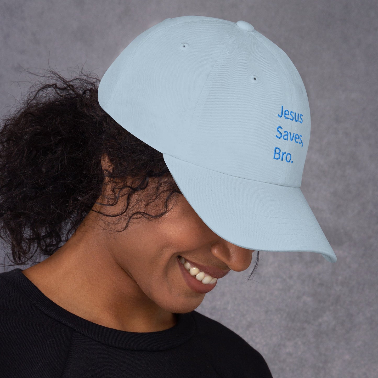 Jesus Saves, Bro Hat - Blue Cava