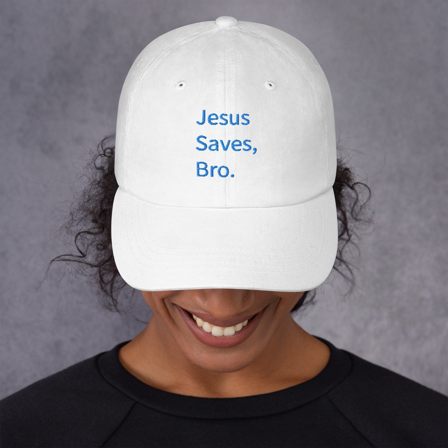 Jesus Saves, Bro Hat - Blue Cava