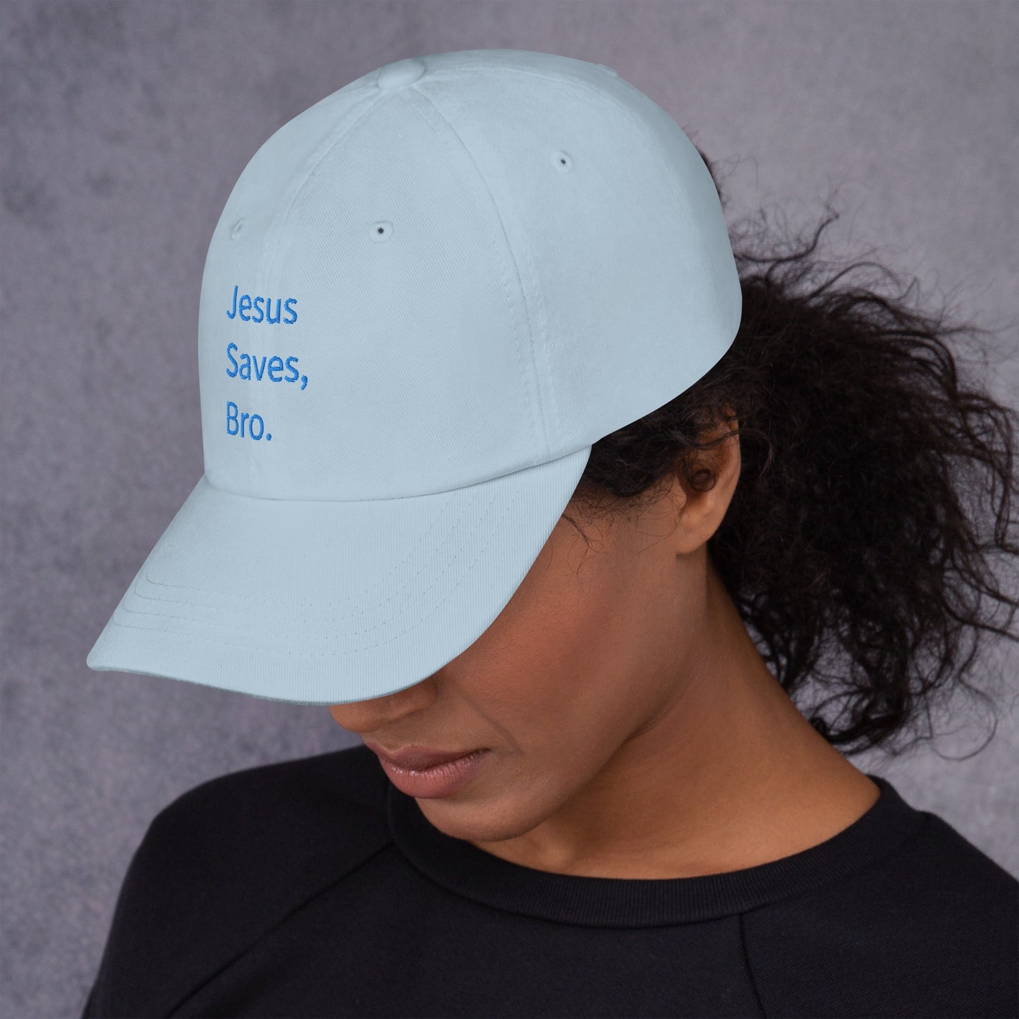 Jesus Saves, Bro Hat - Blue Cava