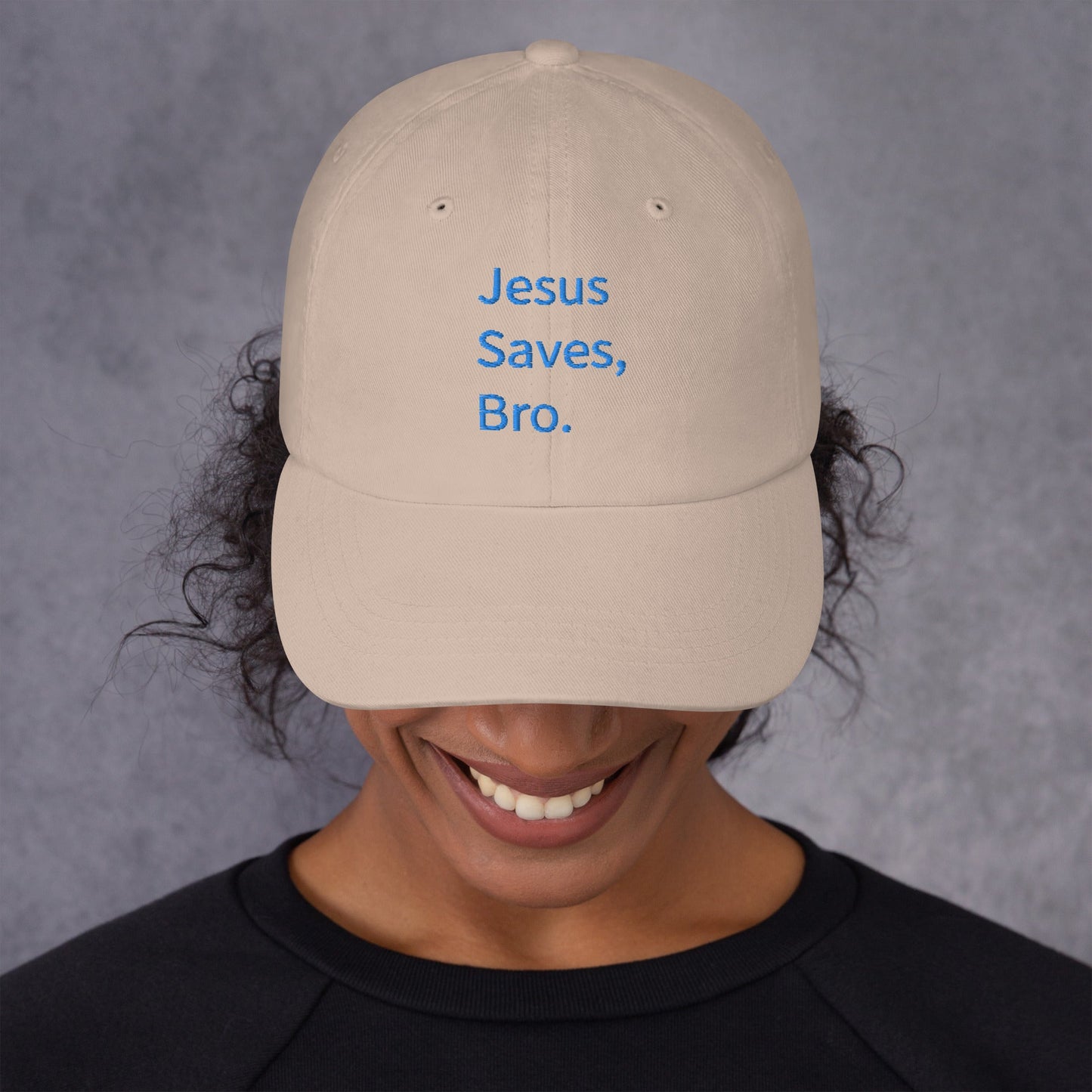 Jesus Saves, Bro Hat - Blue Cava