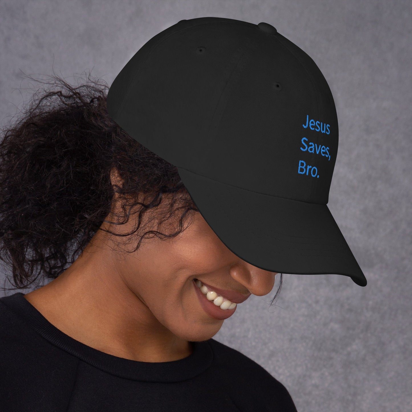 Jesus Saves, Bro Hat - Blue Cava