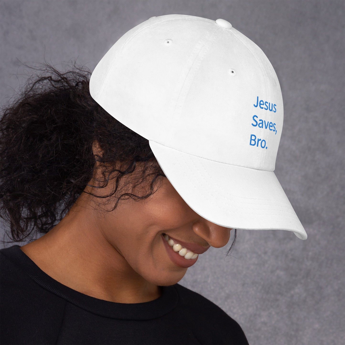 Jesus Saves, Bro Hat - Blue Cava