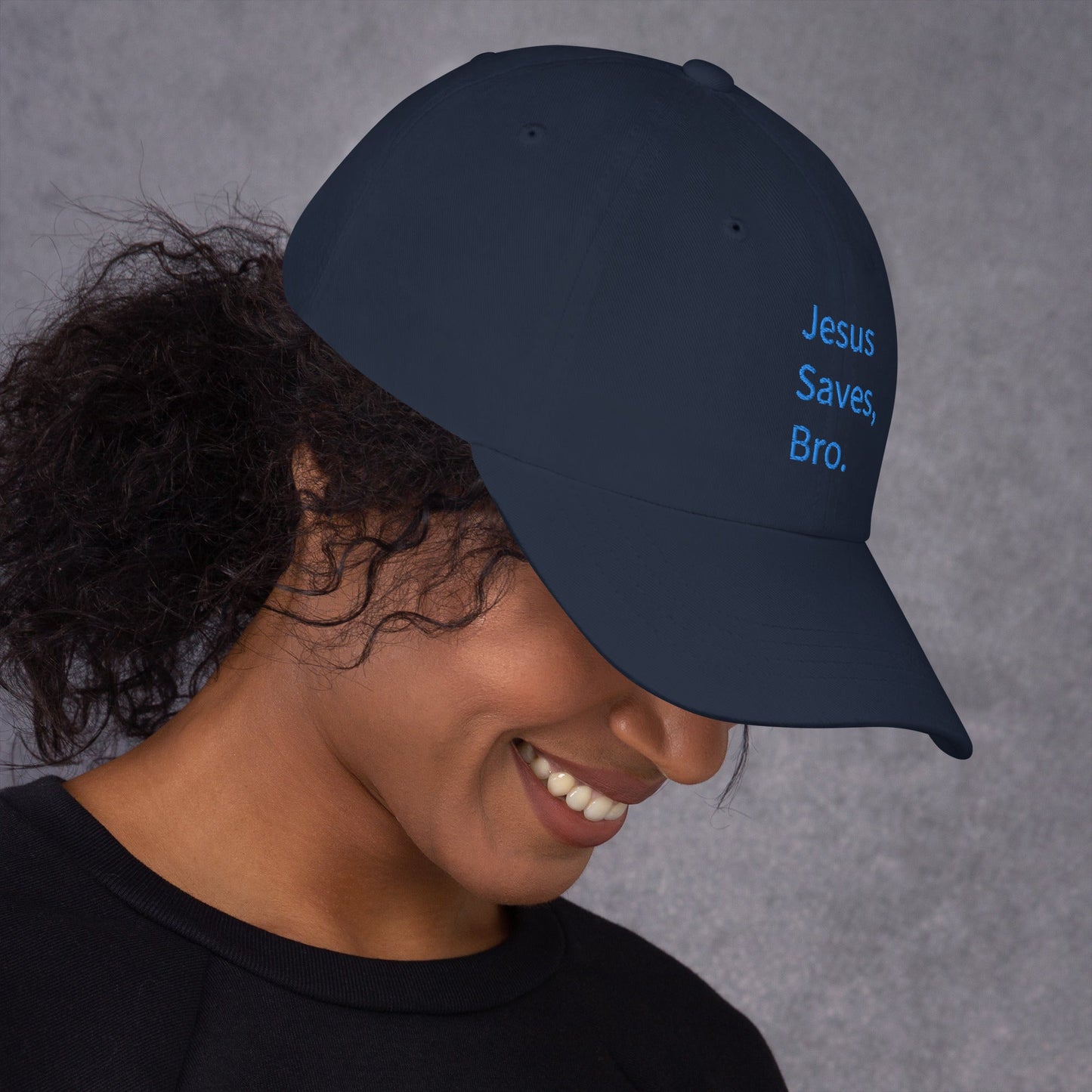 Jesus Saves, Bro Hat - Blue Cava