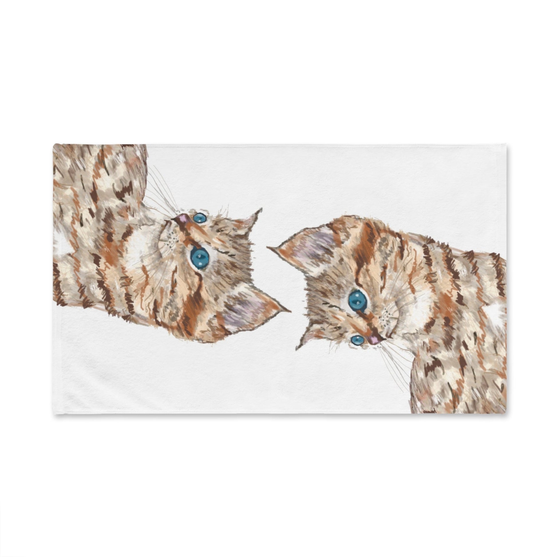 Kitten Hand Towel (Poly/Cotton) - Blue Cava