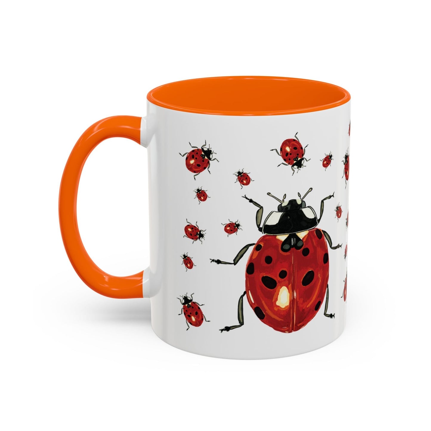 Ladybug Two Tone Ceramic Mug (11oz & 15oz) - Blue Cava