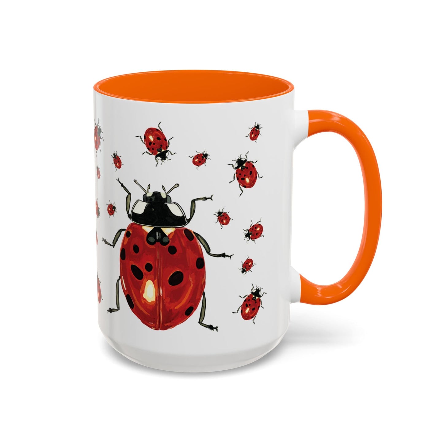 Ladybug Two Tone Ceramic Mug (11oz & 15oz) - Blue Cava