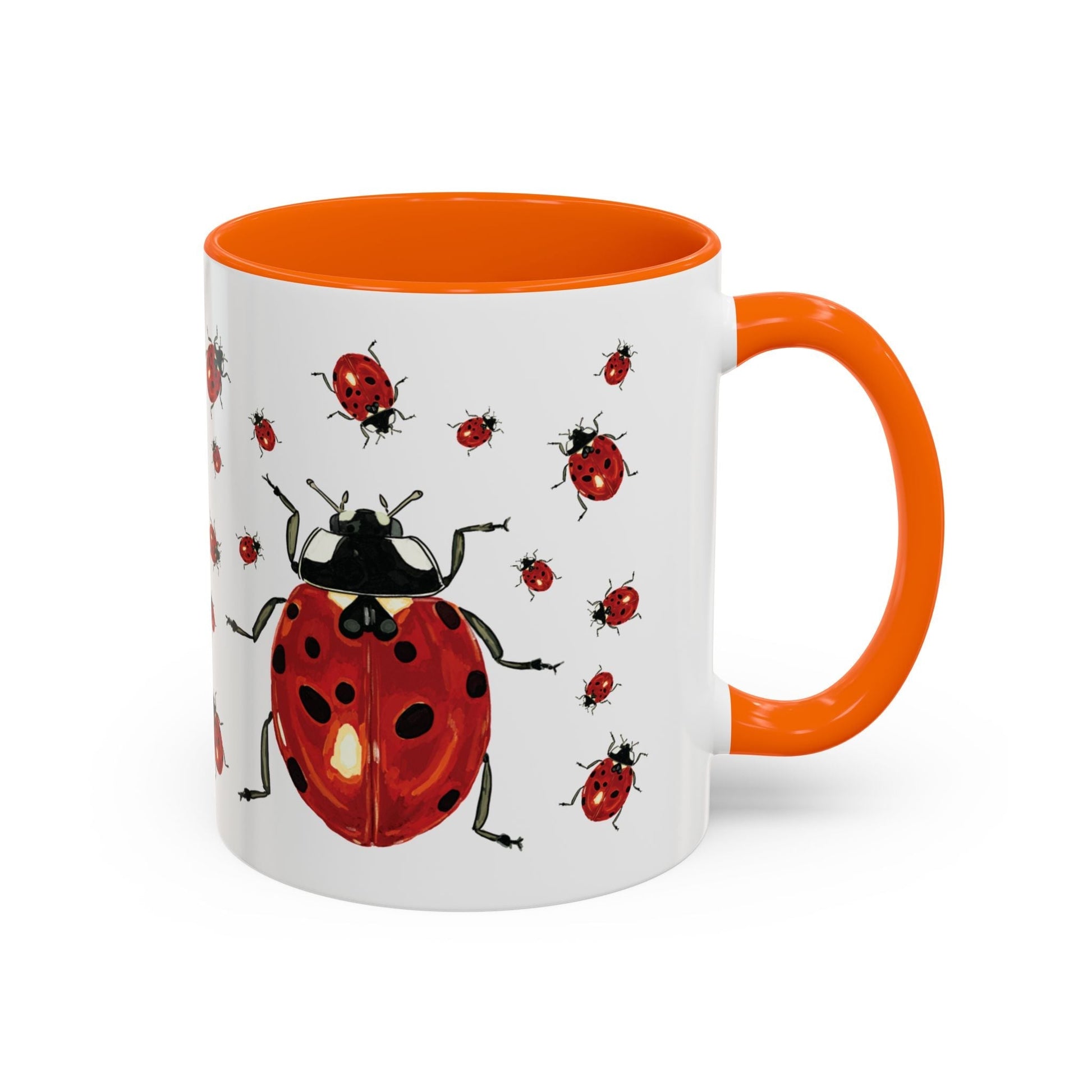 Ladybug Two Tone Ceramic Mug (11oz & 15oz) - Blue Cava