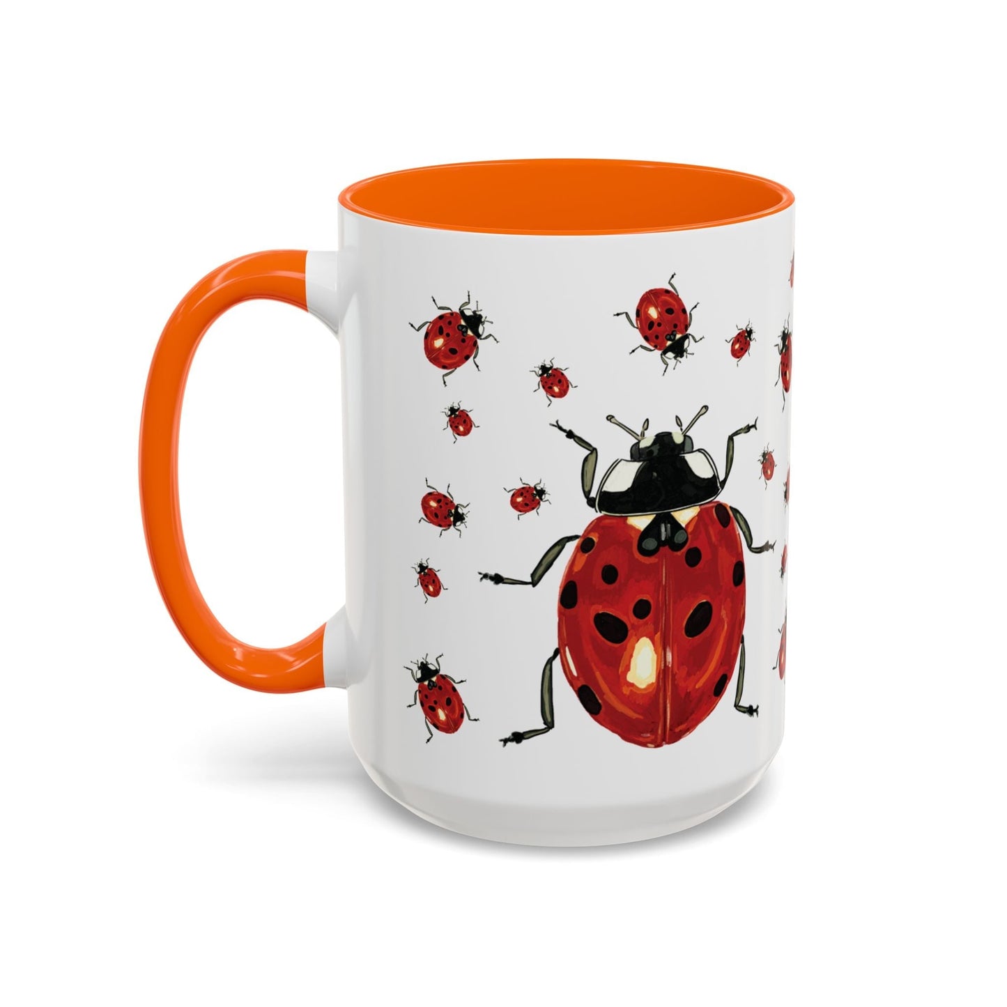 Ladybug Two Tone Ceramic Mug (11oz & 15oz) - Blue Cava