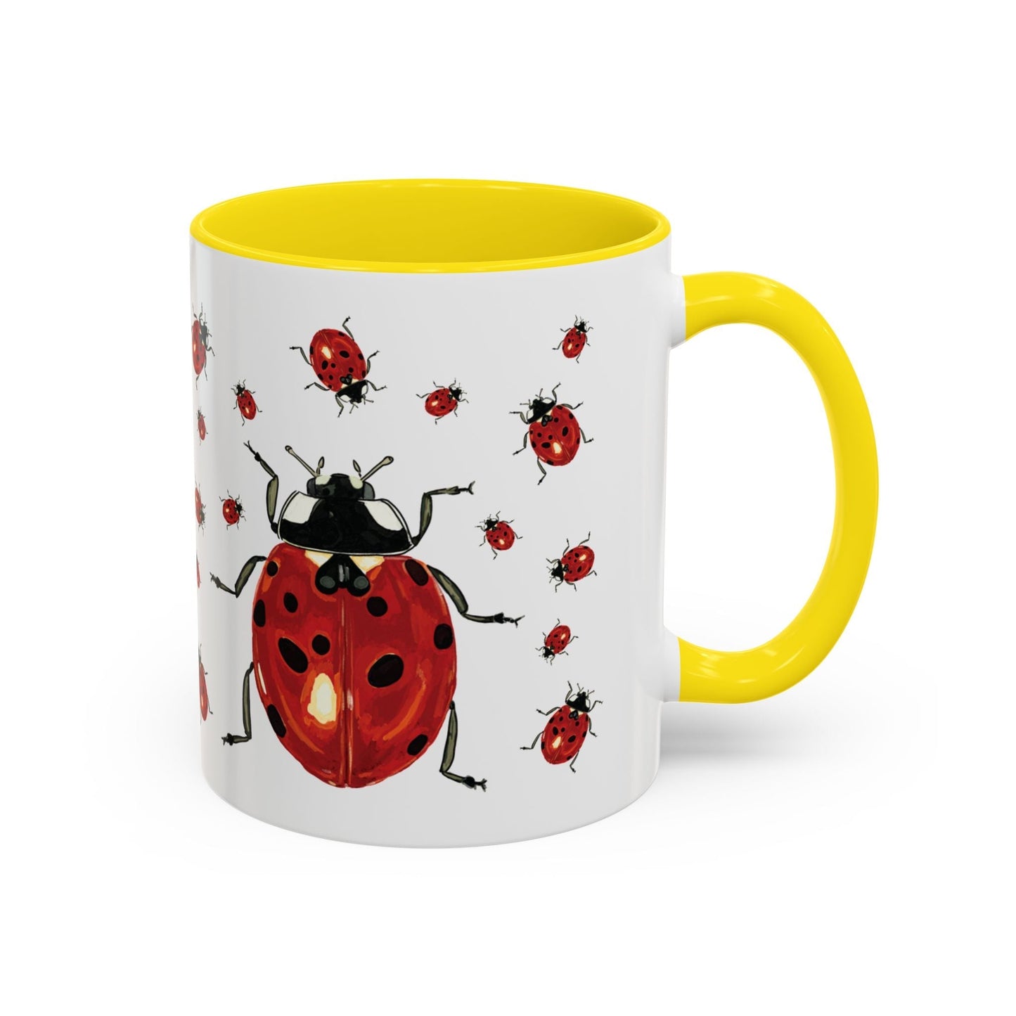 Ladybug Two Tone Ceramic Mug (11oz & 15oz) - Blue Cava