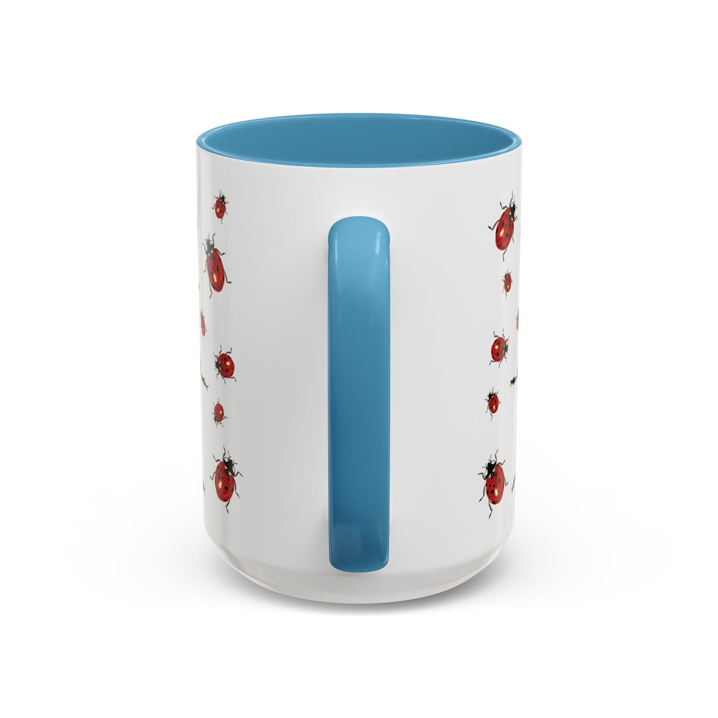 Ladybug Two Tone Ceramic Mug (11oz & 15oz) - Blue Cava