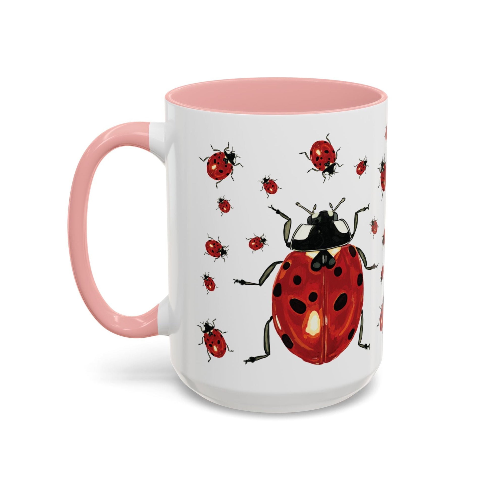 Ladybug Two Tone Ceramic Mug (11oz & 15oz) - Blue Cava