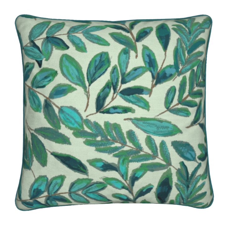 Leaf Premium Pillow - Blue Cava