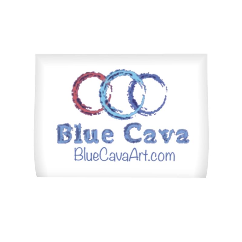 Leaves Shopping Bag - Blue Cava