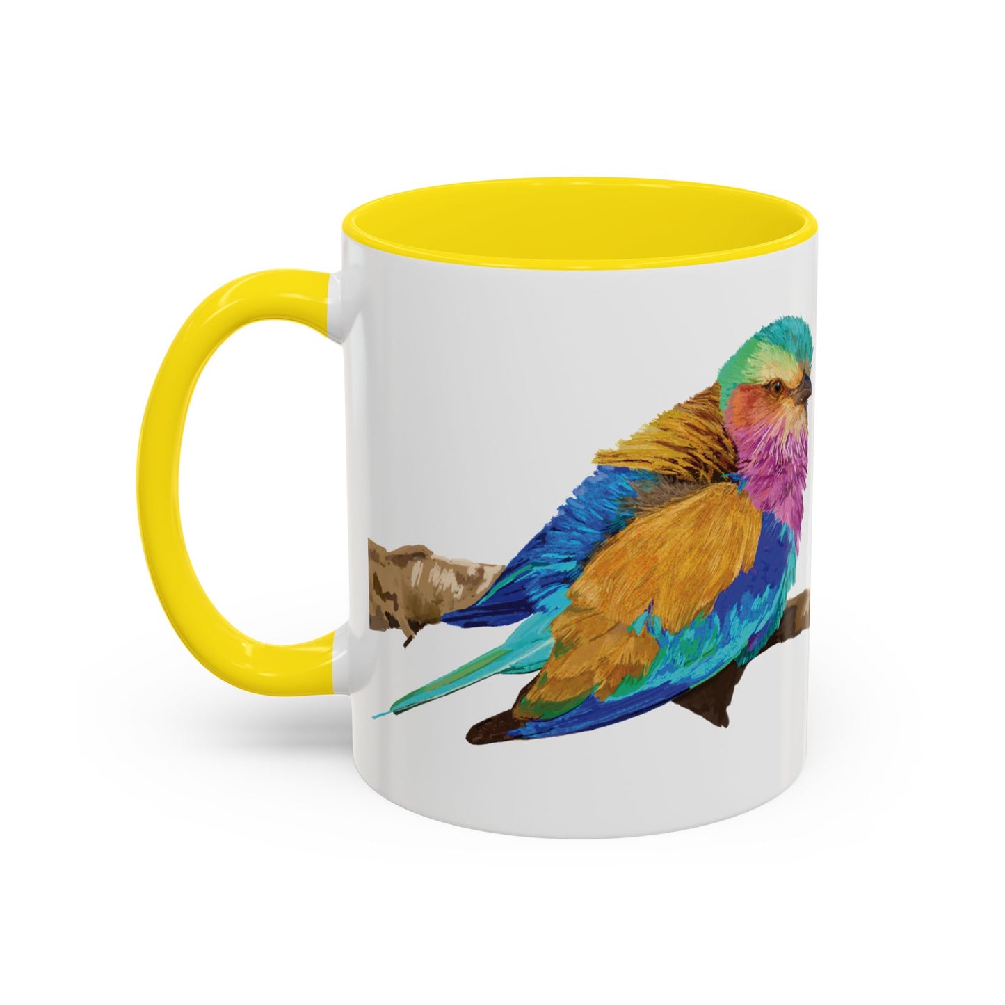 Lilac Breasted Roller Bird Ceramic Mugs (11oz & 15oz) - Blue Cava