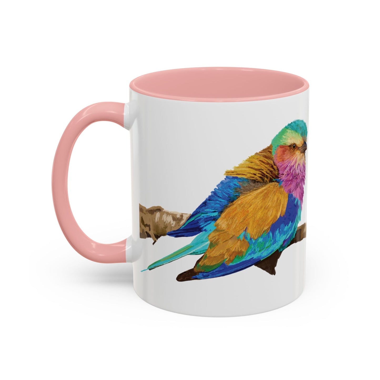 Lilac Breasted Roller Bird Ceramic Mugs (11oz & 15oz) - Blue Cava