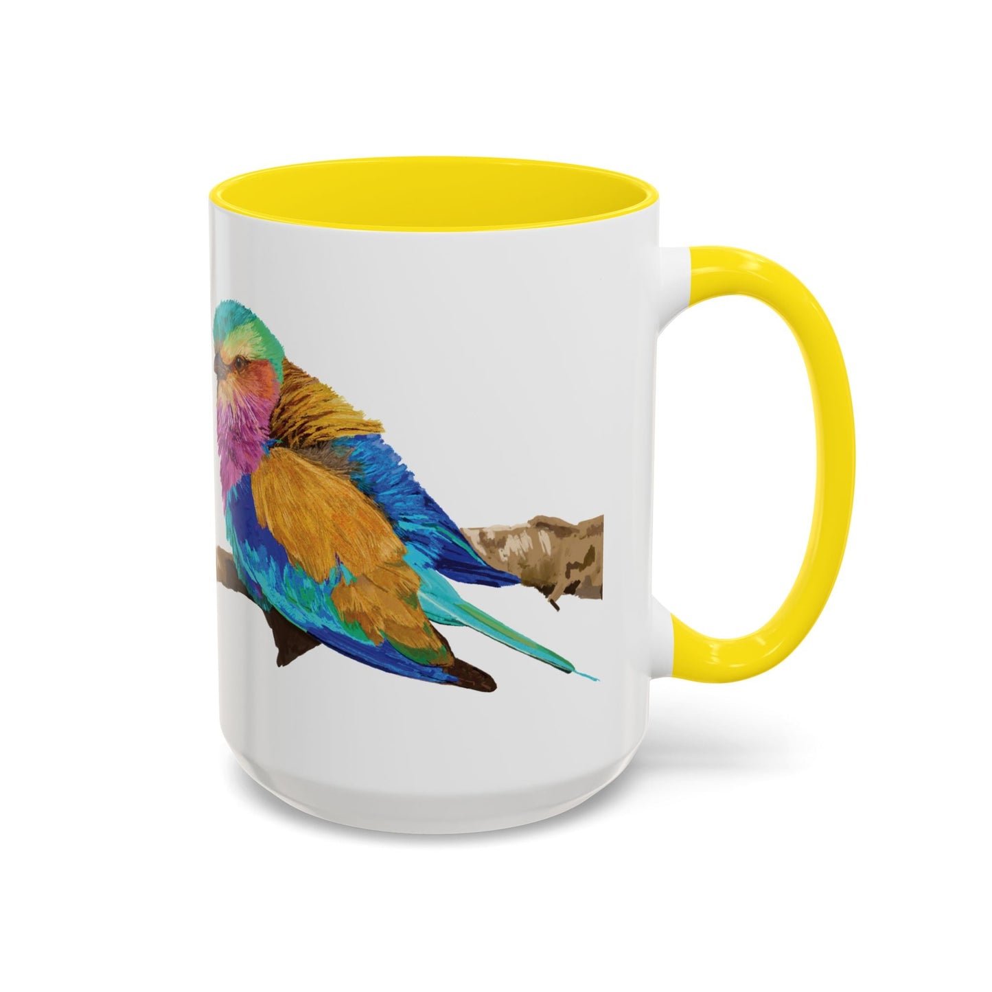 Lilac Breasted Roller Bird Ceramic Mugs (11oz & 15oz) - Blue Cava