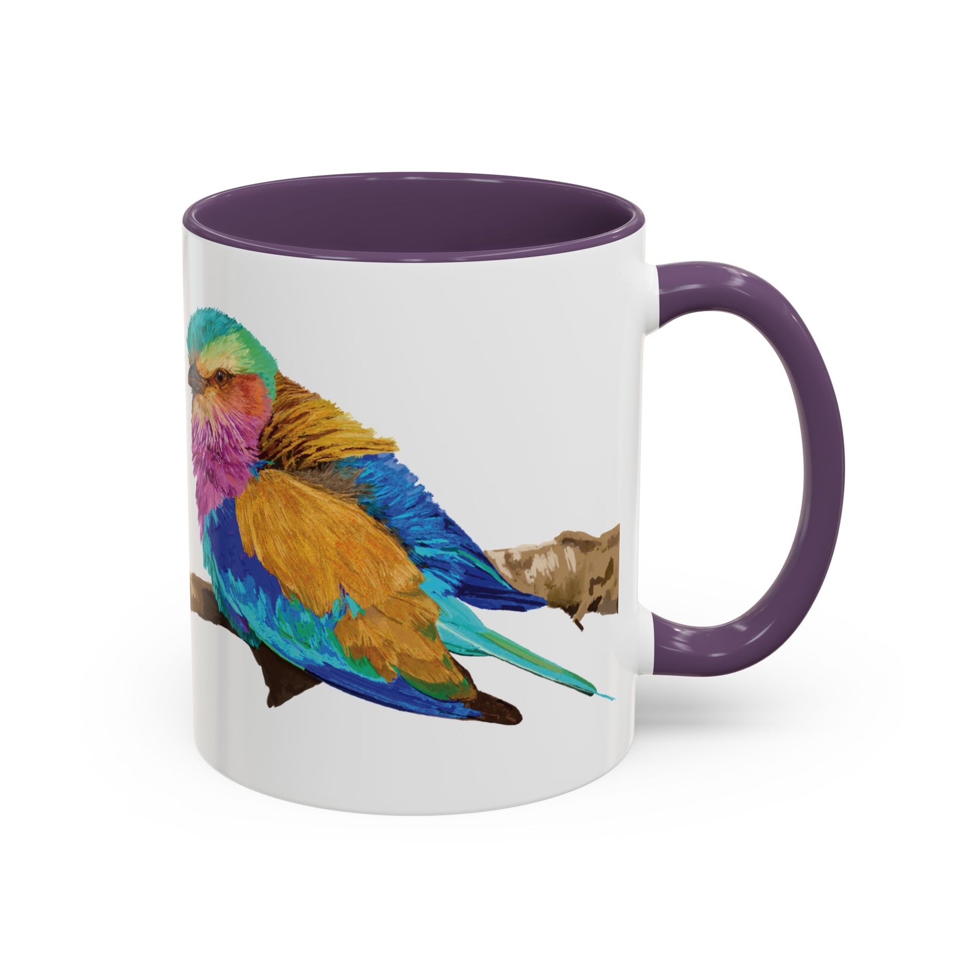 Lilac Breasted Roller Bird Ceramic Mugs (11oz & 15oz) - Blue Cava