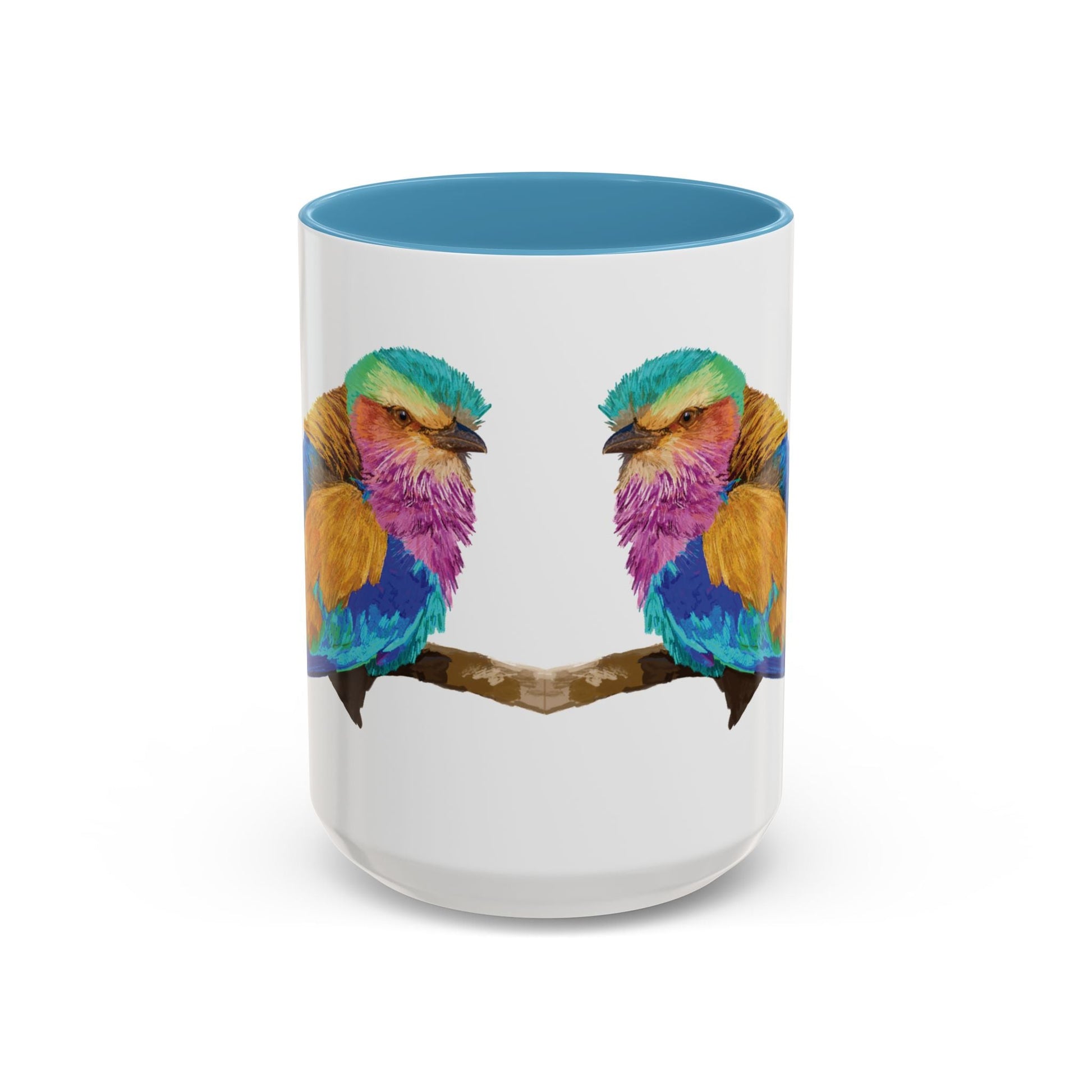 Lilac Breasted Roller Bird Ceramic Mugs (11oz & 15oz) - Blue Cava