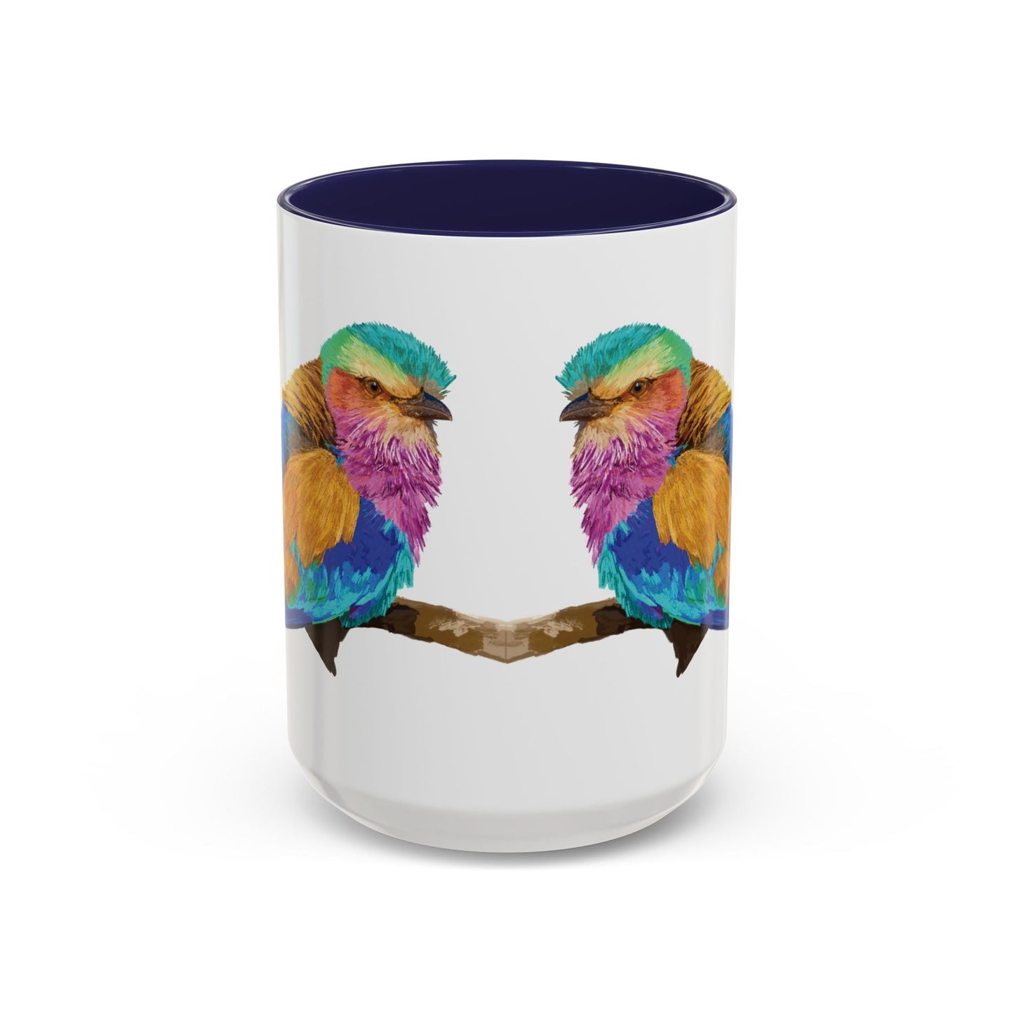 Lilac Breasted Roller Bird Ceramic Mugs (11oz & 15oz) - Blue Cava