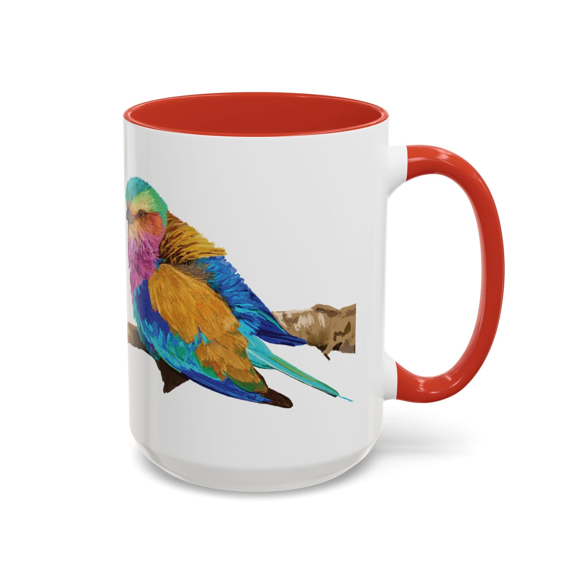 Lilac Breasted Roller Bird Ceramic Mugs (11oz & 15oz) - Blue Cava